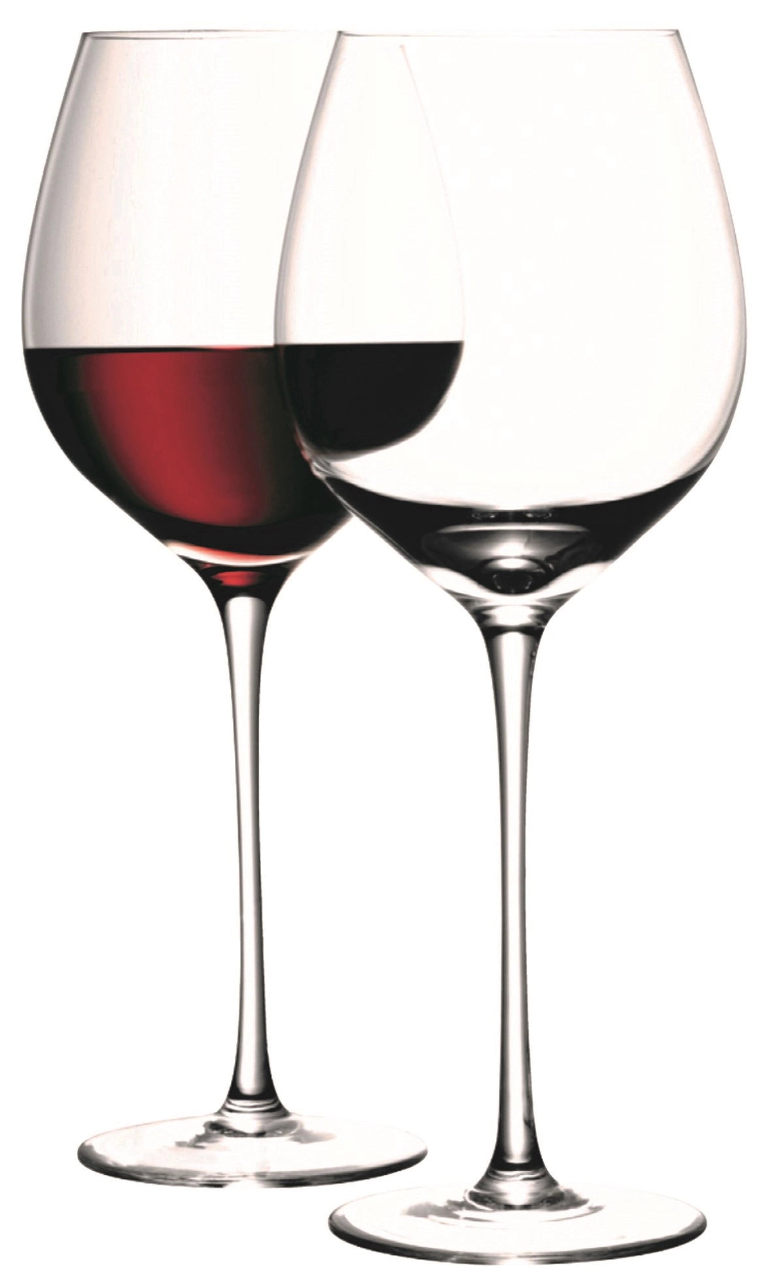 Elegantes 2er Set Rotweingläser von LSA, 700ml, ideal für besondere Anlässe und um Rotwein in vollem Umfang zu erleben.