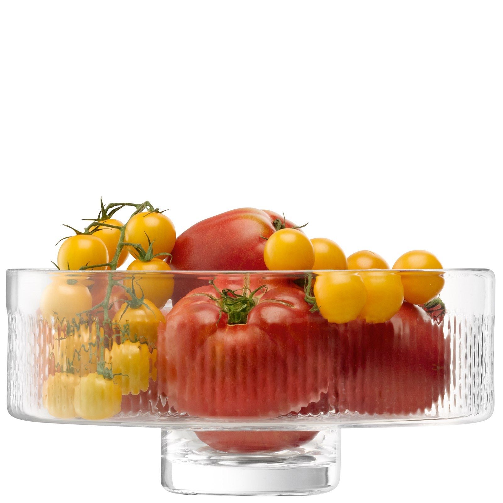 Stilvolle Glasschale mit Fuss, Ø28.5cm, H13cm, aus klarem Glas, perfekt für elegante Dekorationen und Präsentationen.