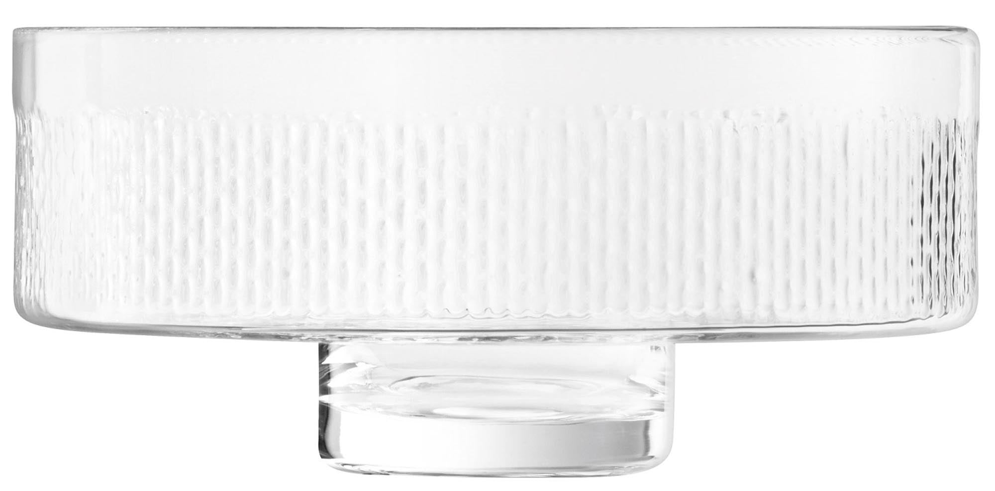 Wicker Hohe Schale mit Fuss Ø28.5cm H13cm - klar in Transparent präsentiert im Onlineshop von KAQTU Design AG. Schale ist von LSA