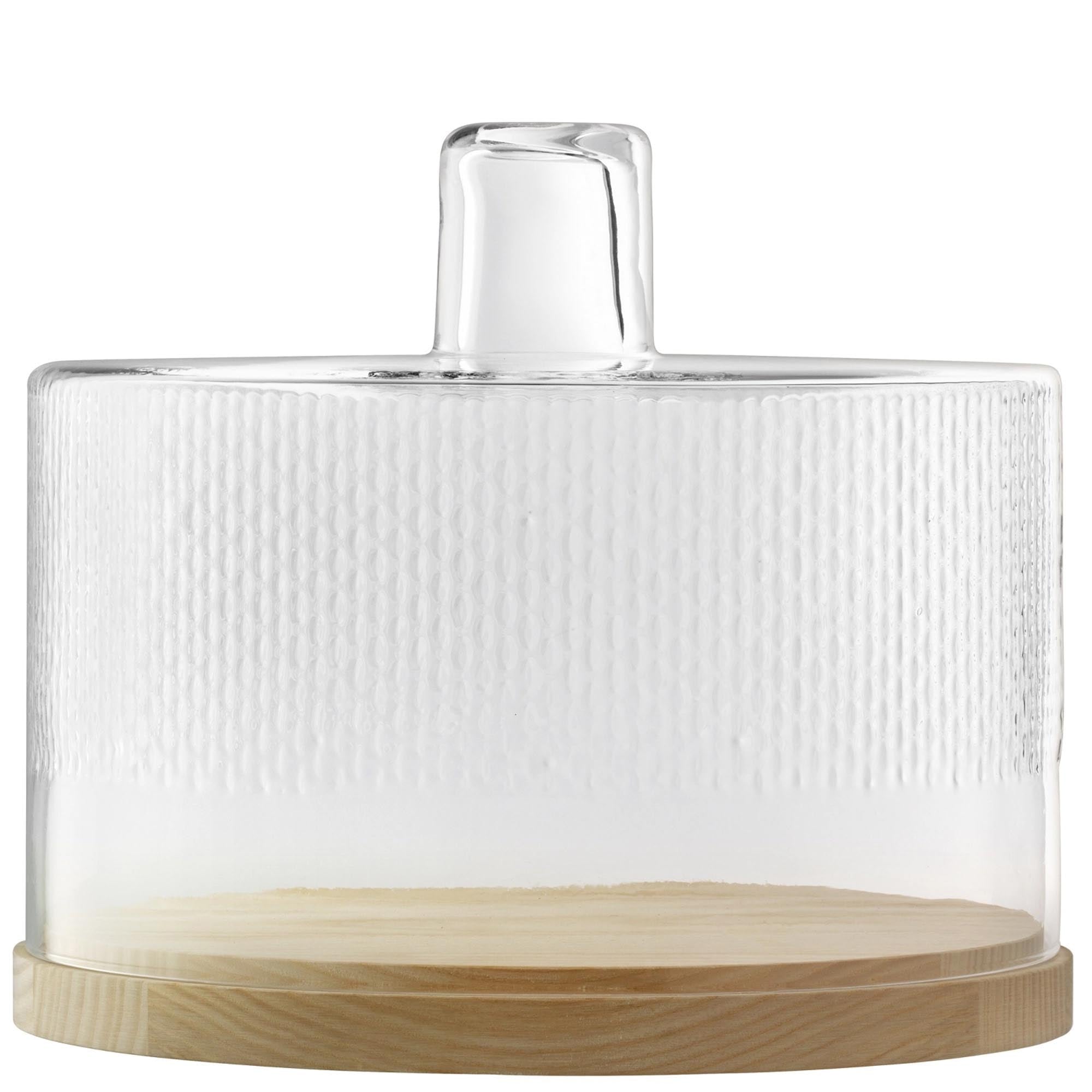 Wicker Haube Platte aus Esche Ø29cm H24.5cm - klar in Beige präsentiert im Onlineshop von KAQTU Design AG. Platte ist von LSA