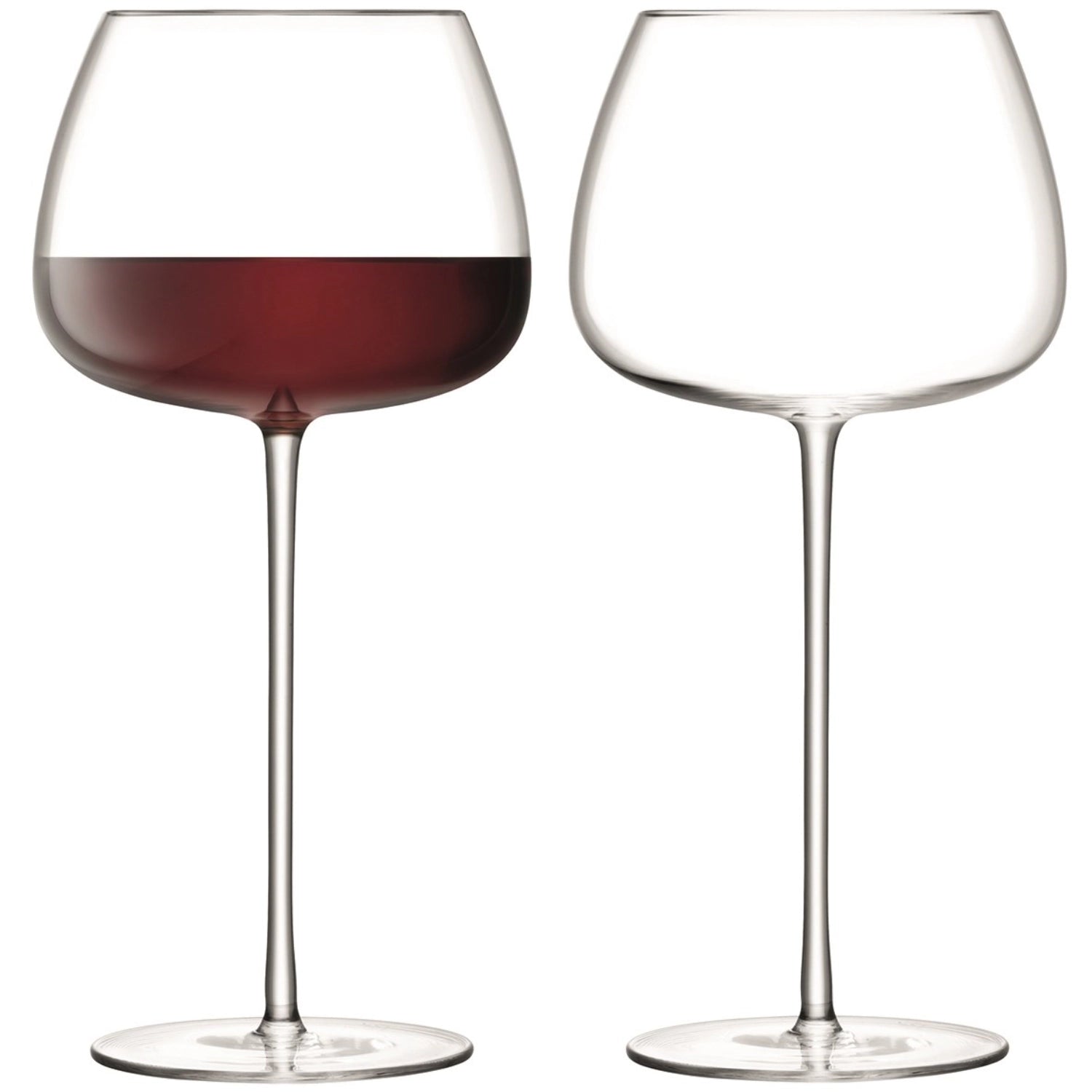 Stilvolles 2er Set Rotweingläser von LSA, 590ml, perfekt für Weinliebhaber, vereint zeitloses Design mit optimaler Funktionalität.
