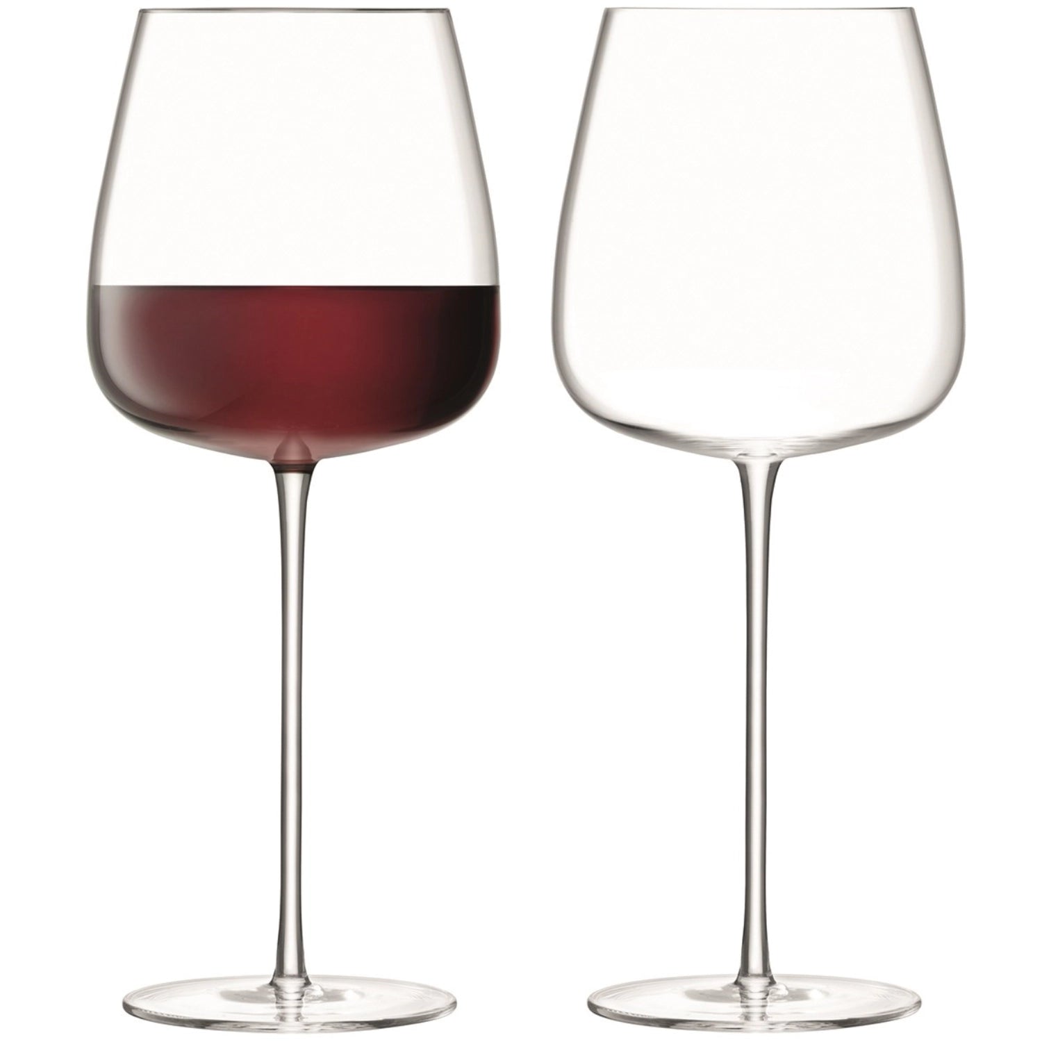 Stilvolles 2er Set Rotweingläser von LSA, 715ml, perfekt für Weinliebhaber, vereint zeitloses Design mit optimaler Funktionalität.
