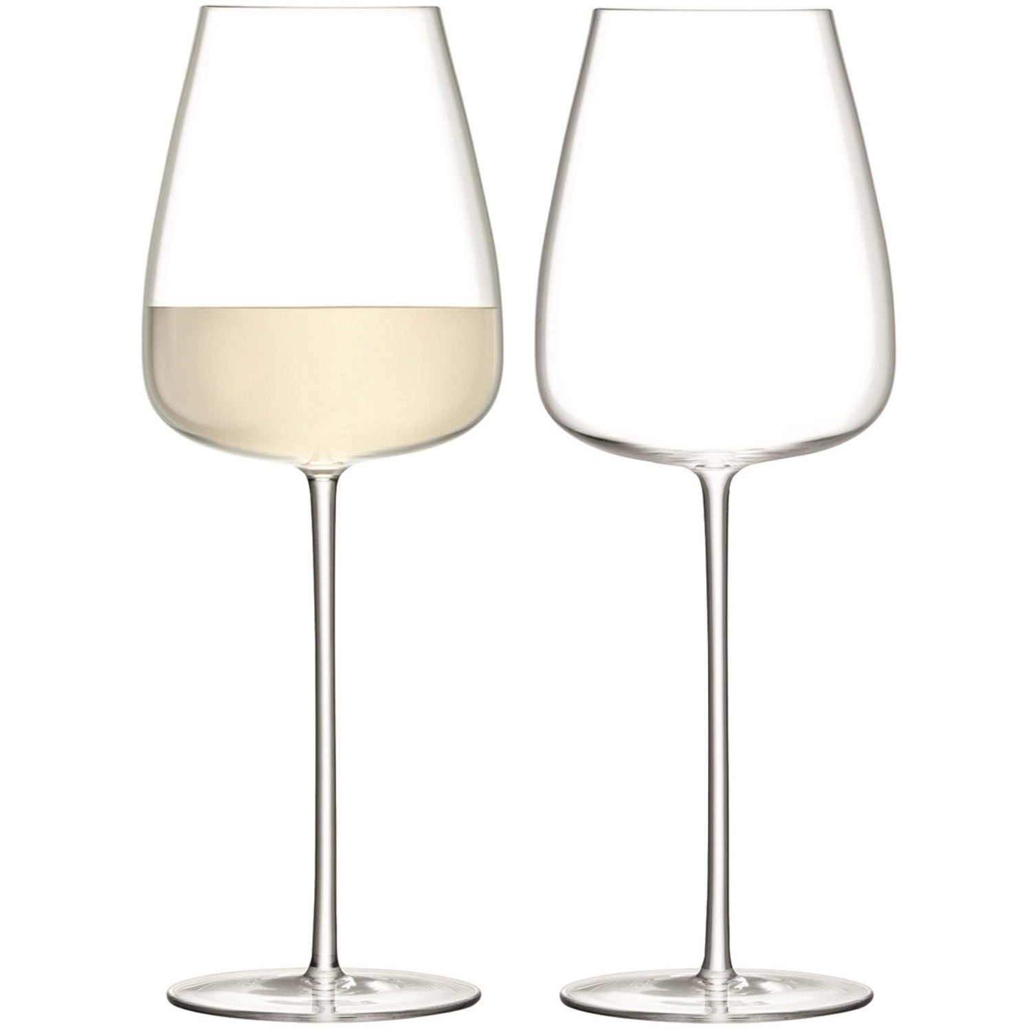 Set of 2 Wine Culture white wine goblets 690ml - clear