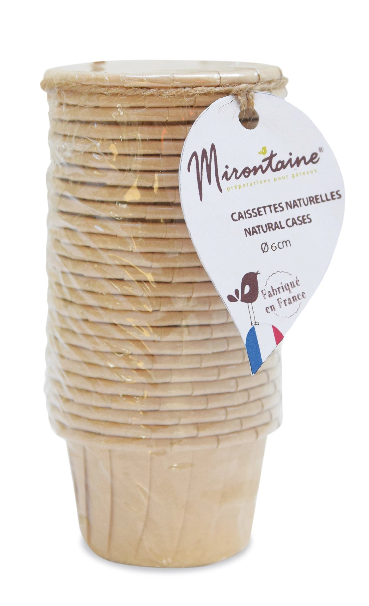 Praktisches Set mit 25 Mini Backformen aus Papier (D6cm) von Scrap Cooking, perfekt für kreative Backideen und festliche Anlässe.