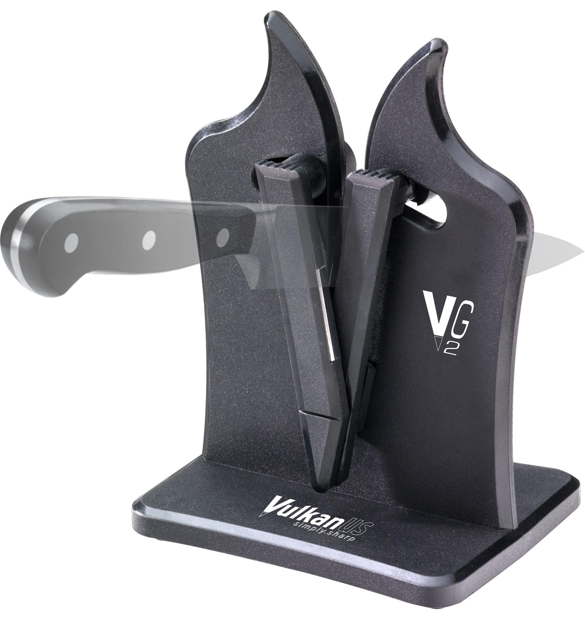Vulkanus Messerschärfer Classic VG2, hochwertiger Küchenhelfer für präzise Schärfung von Messern, ideal für Hobby- und Profiköche.