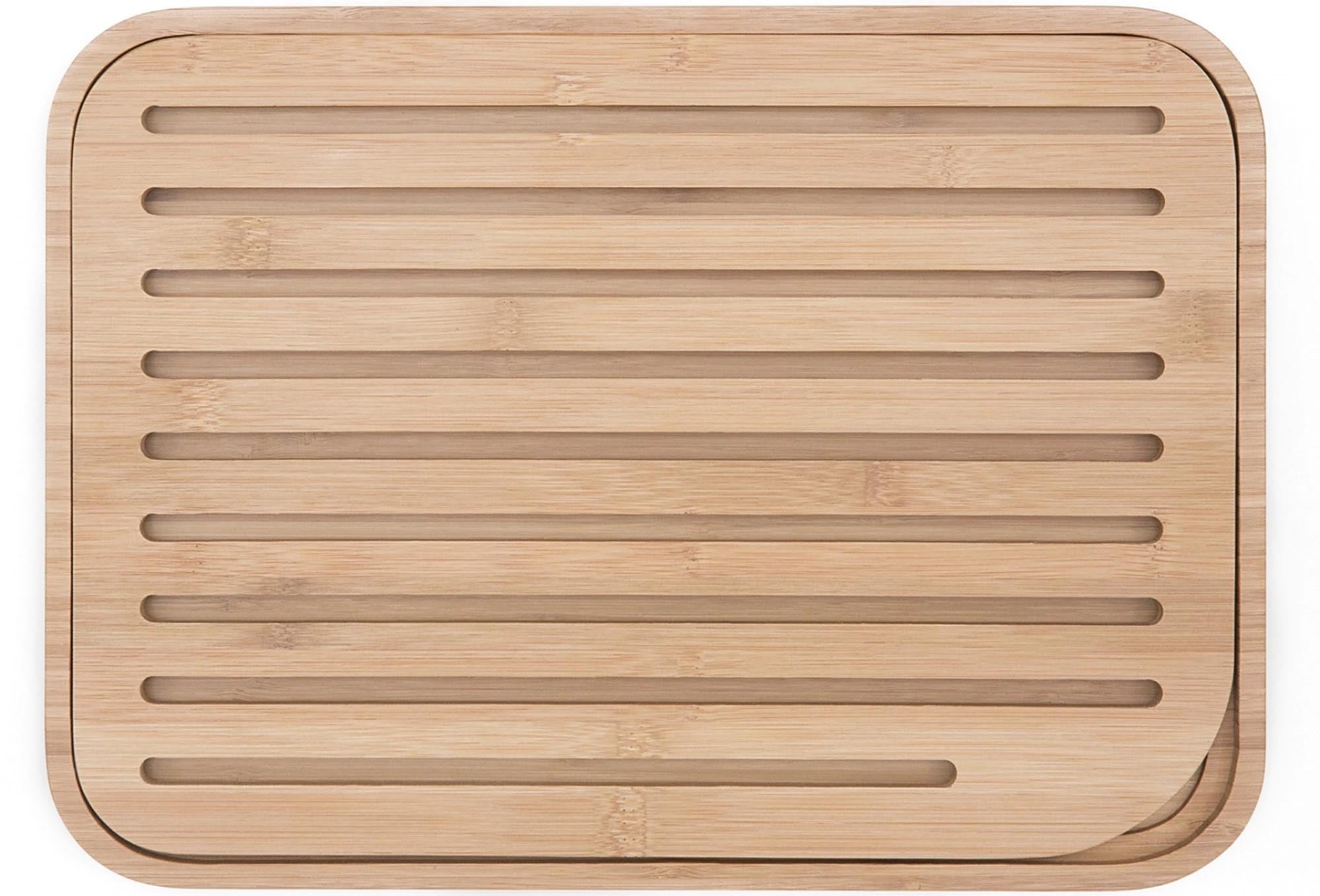 Entdecken Sie das Pebbly Brotschneidebrett Natural 36x26cm aus nachhaltigem Bambus. Robust, antibakteriell und pflegeleicht – ideal für Ihre Küche!