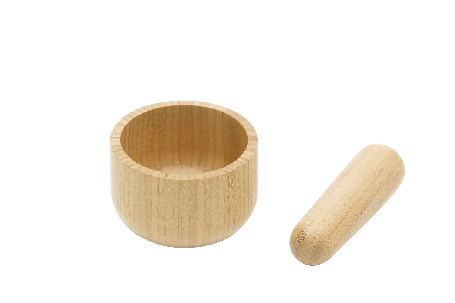 2-piece set <tc>Pebbly</tc> Mortar and pestle, natural 14x4.7cm, 11x7cm