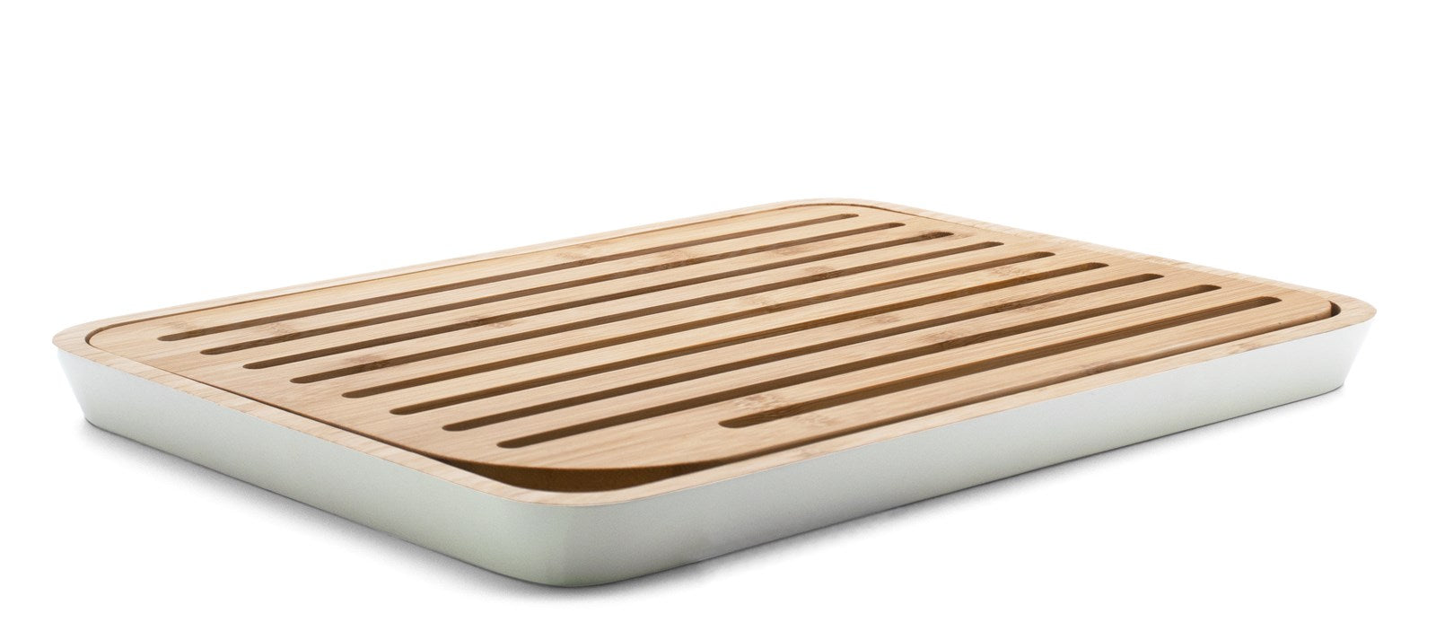 Erleben Sie das elegante Pebbly Brotschneidebrett in Weiss (25x35 cm) – ideal für stilvolles Kochen und müheloses Schneiden in Ihrer Küche.