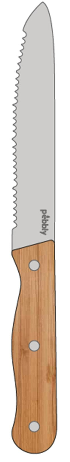 Stilvolles 3er Set: Bambus-Schneidebrett, Edelstahl-Salamimesser, Leinen-Sack. Nachhaltig, funktional, ideal für Aperitifs.