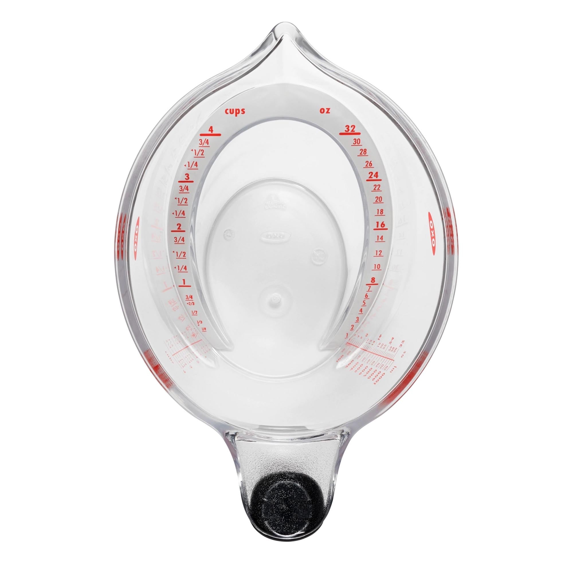 OXO 1L Messbecher: Unverzichtbar für jede Küche! Abgewinkelt für präzises Ablesen, spülmaschinenfest und ideal für große Mengen. Kochen leicht gemacht!