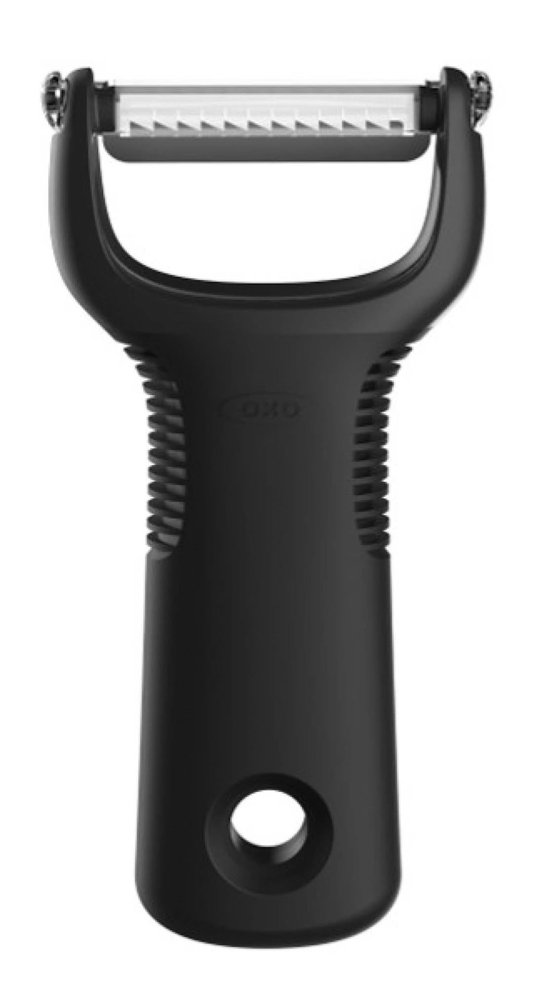 Entdecken Sie den OXO Julienne-Schäler (19x7,6x4,6 cm) aus hochwertigem Edelstahl. Ideal für feine Gemüsestreifen, ergonomisch und spülmaschinenfest.