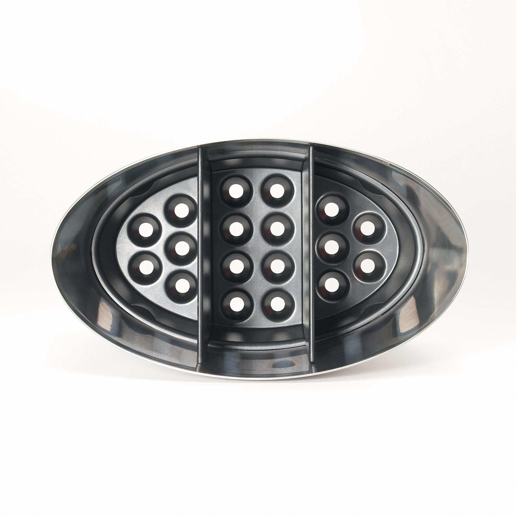 OXO Edelstahlhalter: Funktional, platzsparend und modern designt.