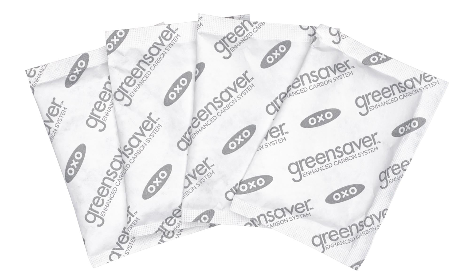 OXO Greensaver Filter: Neutralisiert Gerüche, hält Lebensmittel frisch.