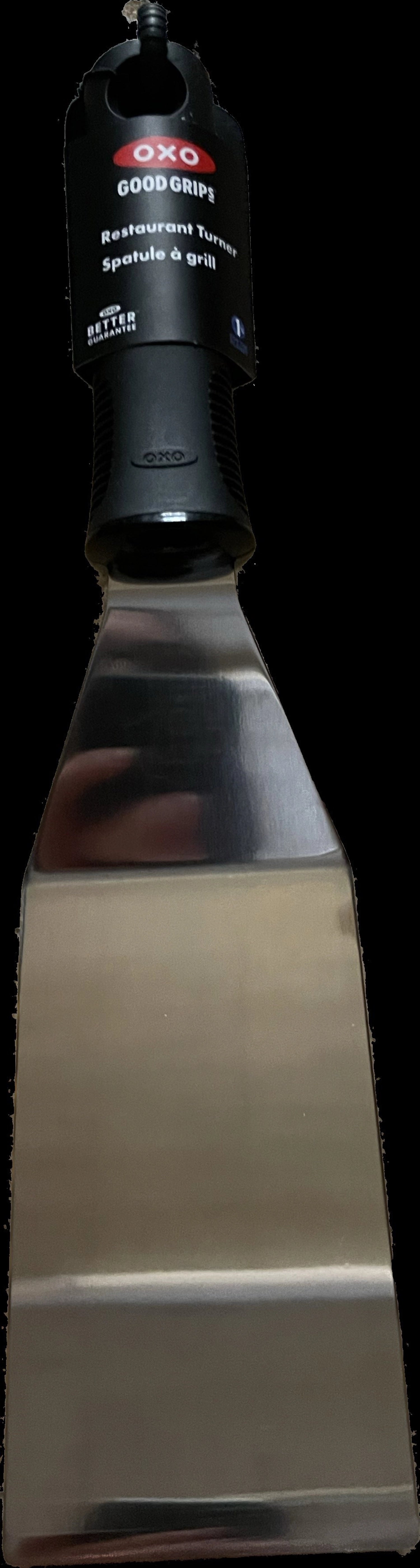 Der OXO GG Grillwender Plancha (32x7x3 cm) vereinfacht das Wenden von Fleisch, Fisch und Gemüse. Robuster Edelstahl und ergonomischer Griff für besten Komfort.