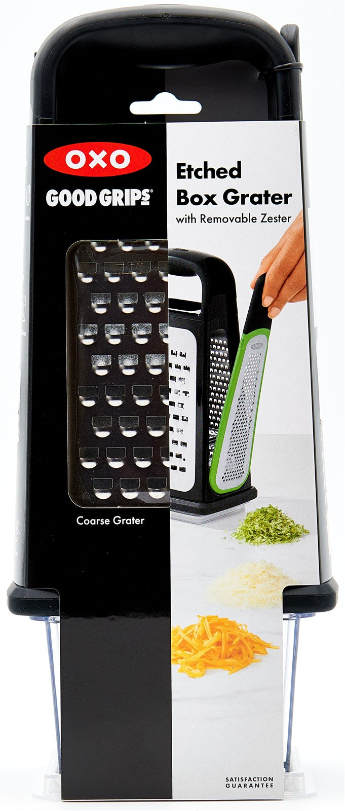 Die OXO Kastenreibe vereint Funktionalität und Stil. Mit hochwertigem Edelstahl, einem abnehmbaren Zestenreißer und ergonomischem Griff ist sie der ideale Küchenhelfer.