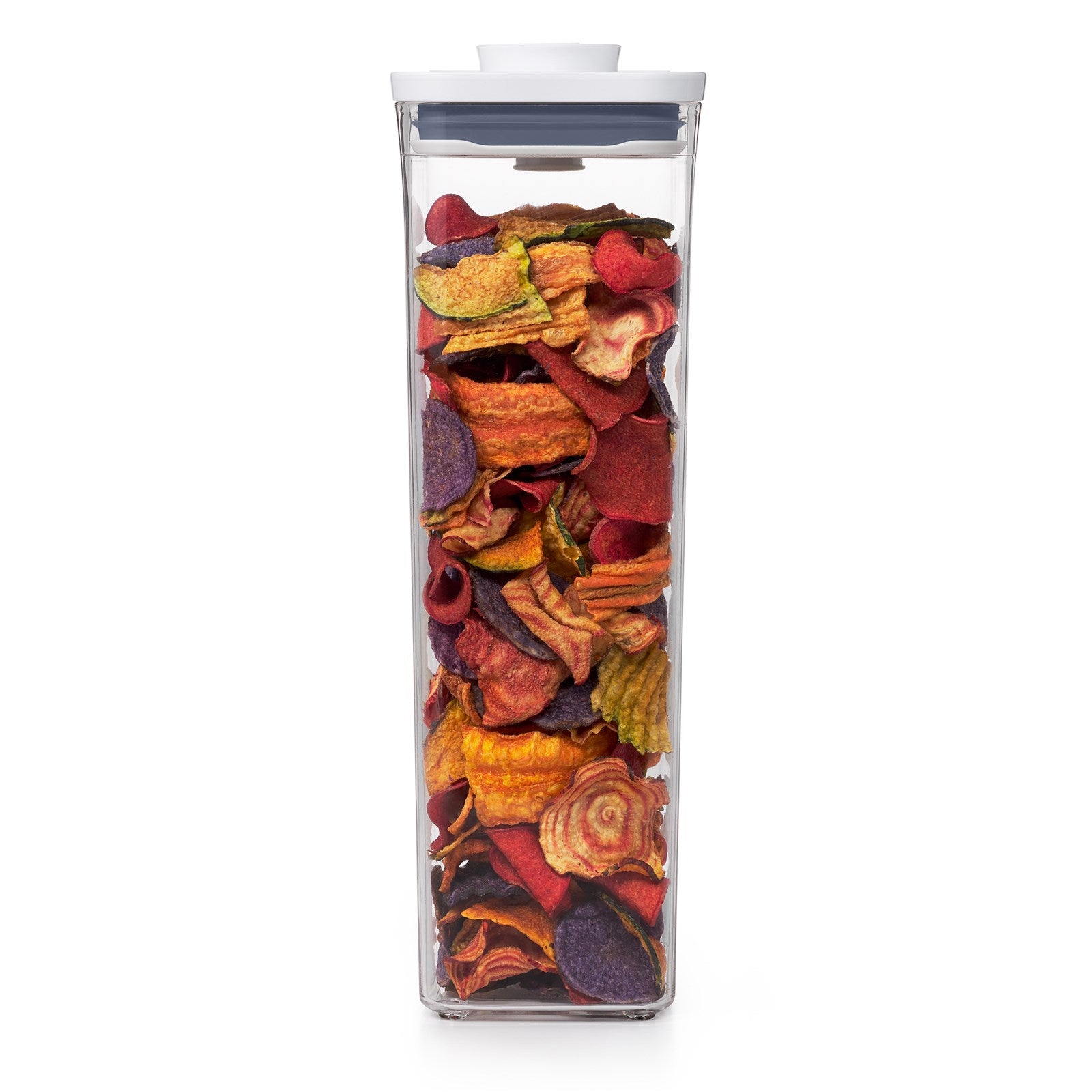 Der OXO POP 2.0 Behälter hoch quadratisch vereint Stil und Funktionalität. Mit 2,1 l Volumen und BPA-freiem Material sorgt er für frische Lebensmittel und Ordnung in Ihrer Küche.