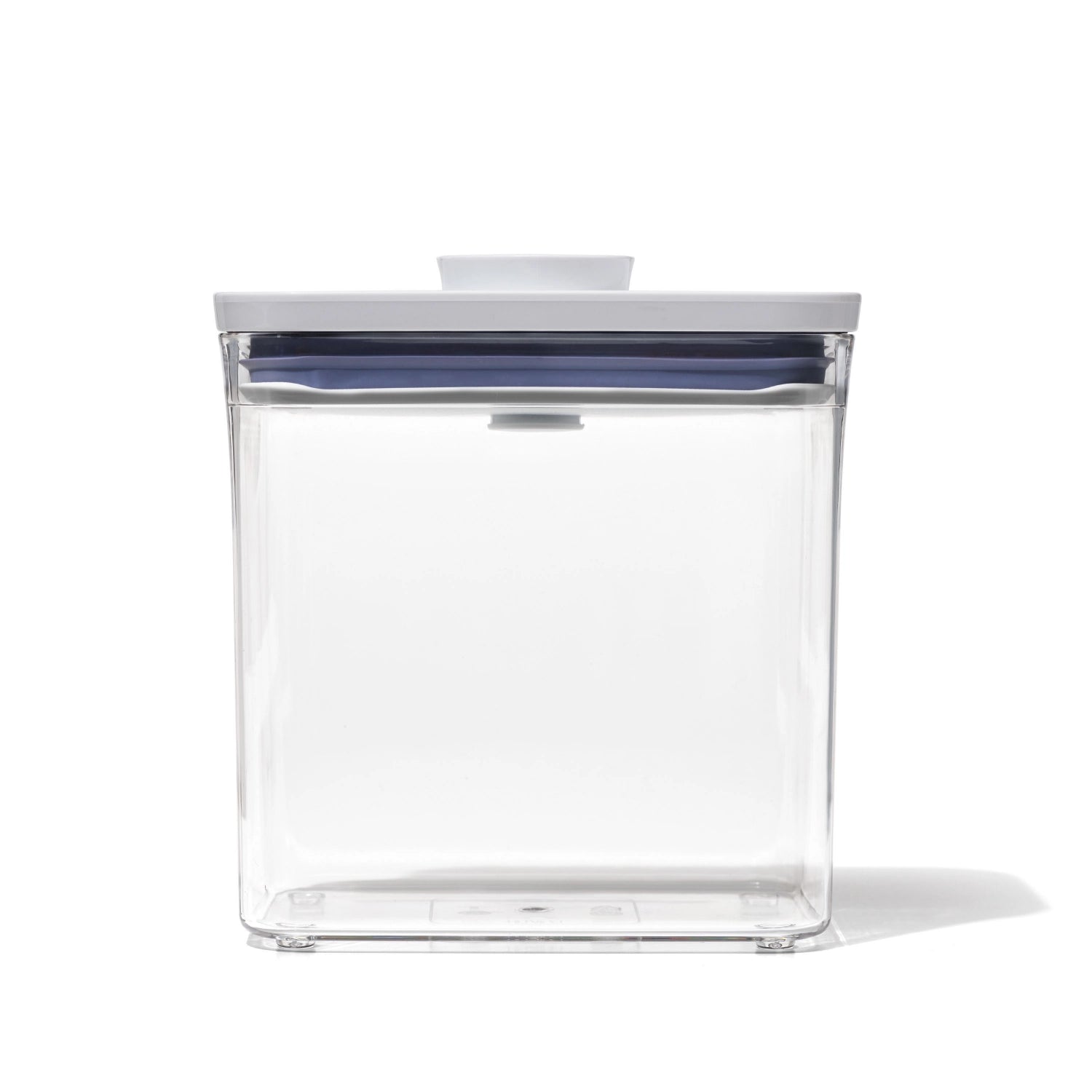 Stilvoller rechteckiger OXO POP 2.0 Behälter mit 1,6 l, perfekt für die praktische Aufbewahrung von Lebensmitteln, Maße: 16x10,5x16 cm.