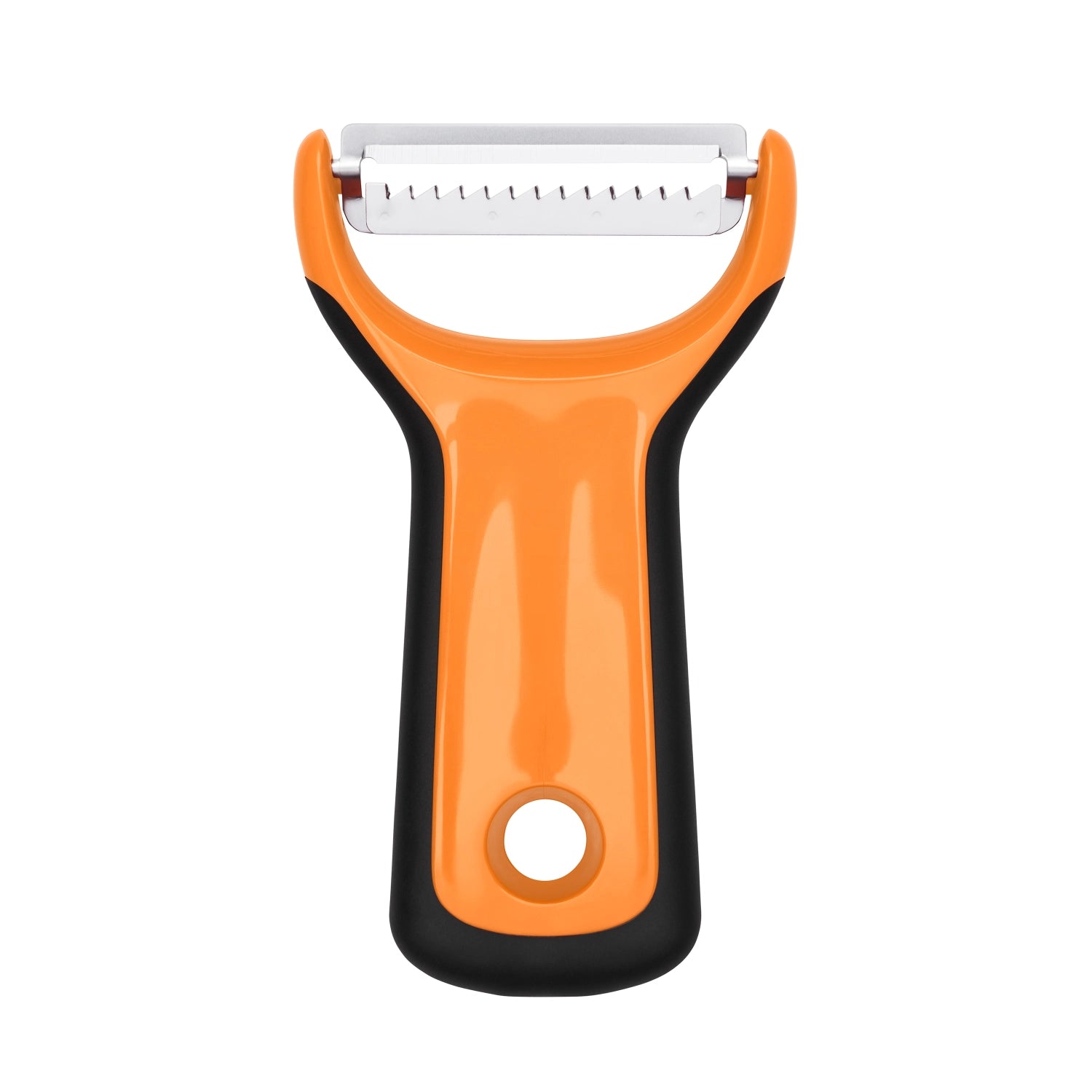 OXO Good Grips Präzision Y Schäler mit Julienne-Funktion, ideal für präzises Schälen und kreative Gemüsestripes, ergonomisch und benutzerfreundlich.