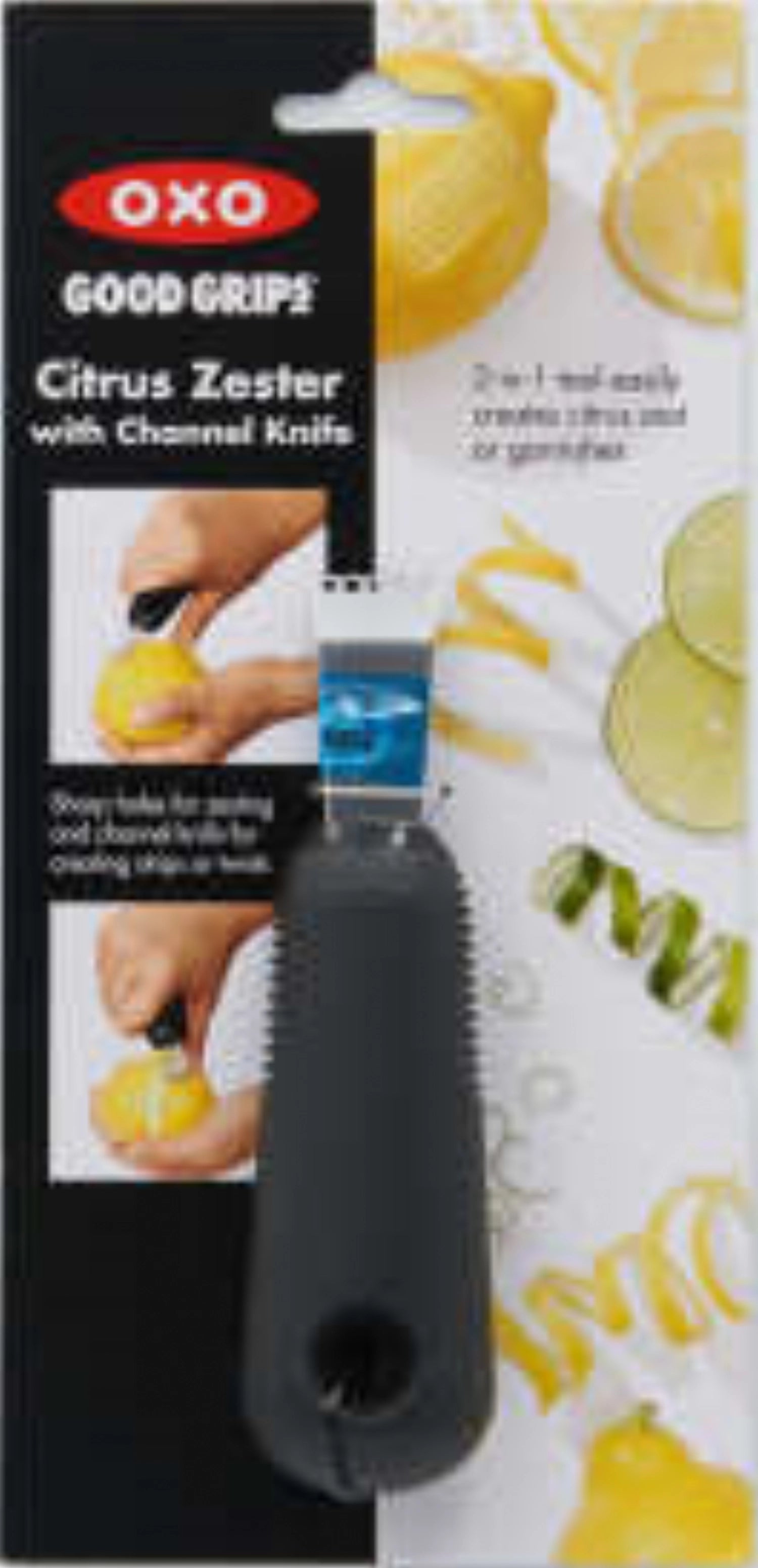 Verleihen Sie Ihren Speisen mit dem OXO Good Grips Zester eine besondere Note! Ideal für Zitrusfrüchte und kreative Dekorationen.