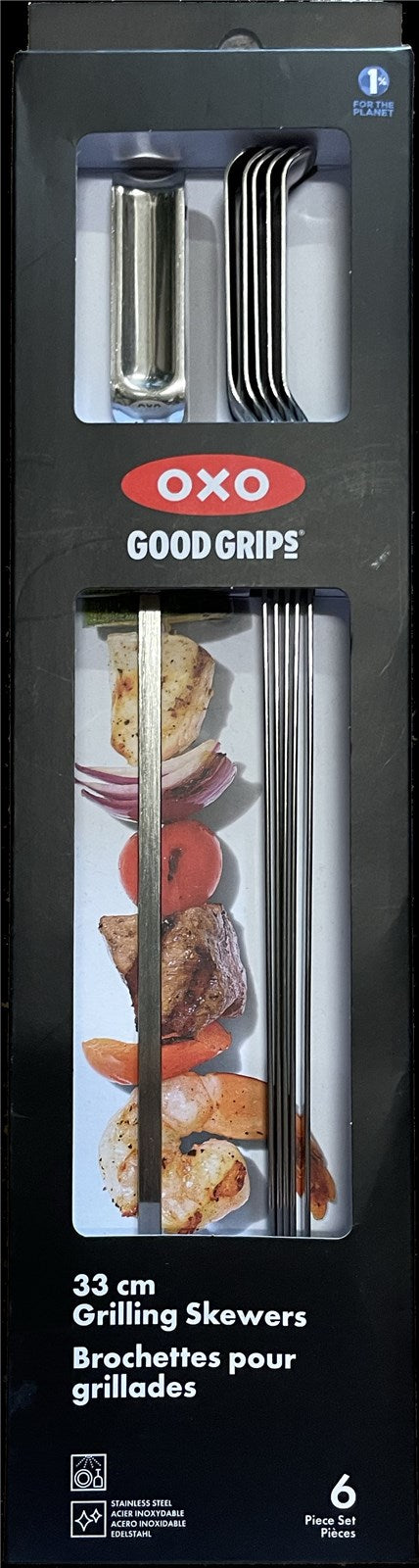 Entdecken Sie die langlebigen OXO Grillspiesse aus Edelstahl – ideal für perfekte Grillgerichte und einfache Reinigung. Perfekt für jedes BBQ!