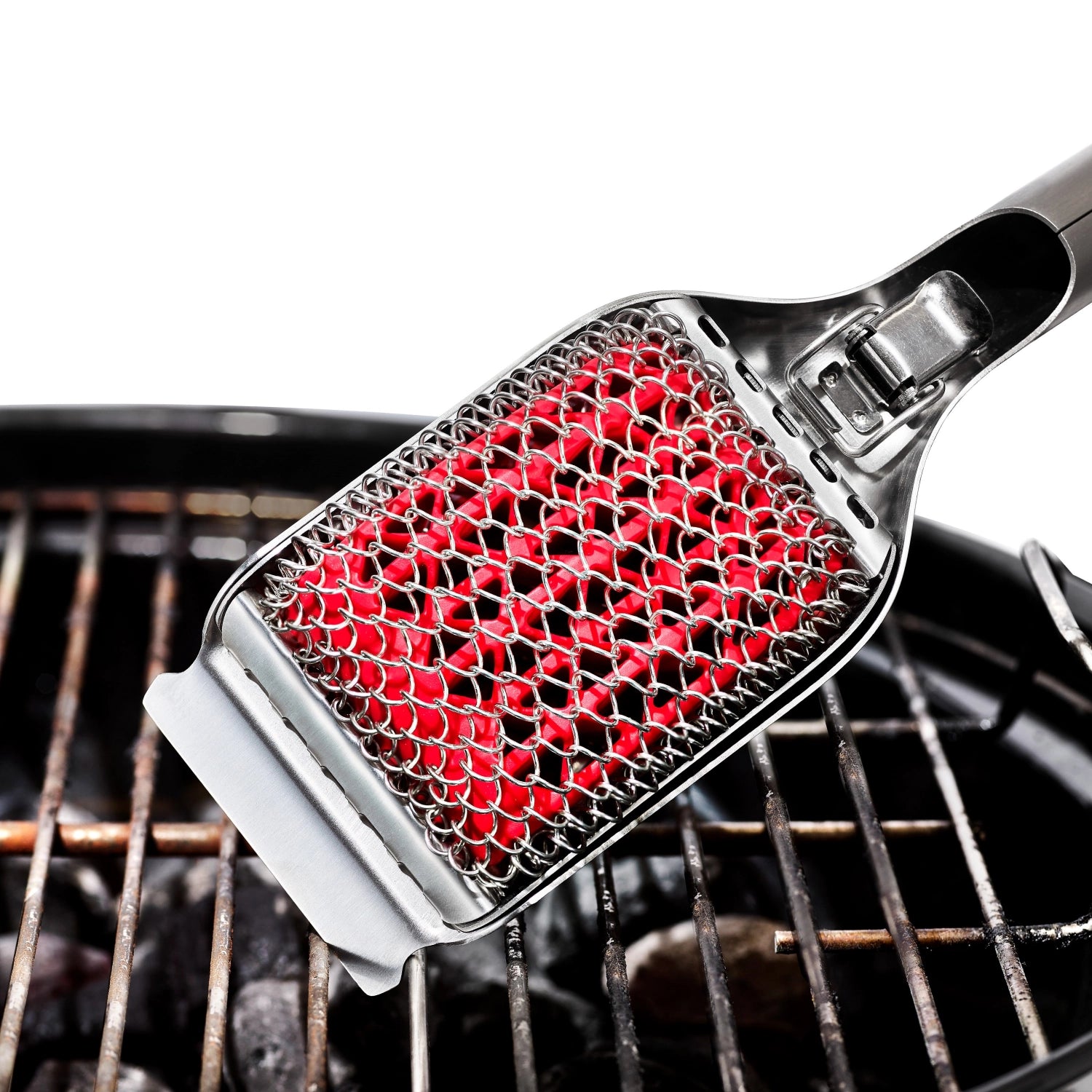 OXO Good Grips Grillbürste, 51.3x7.8cm, ideal zum mühelosen Reinigen von Grillflächen, mit komfortablem Griff für beste Kontrolle.