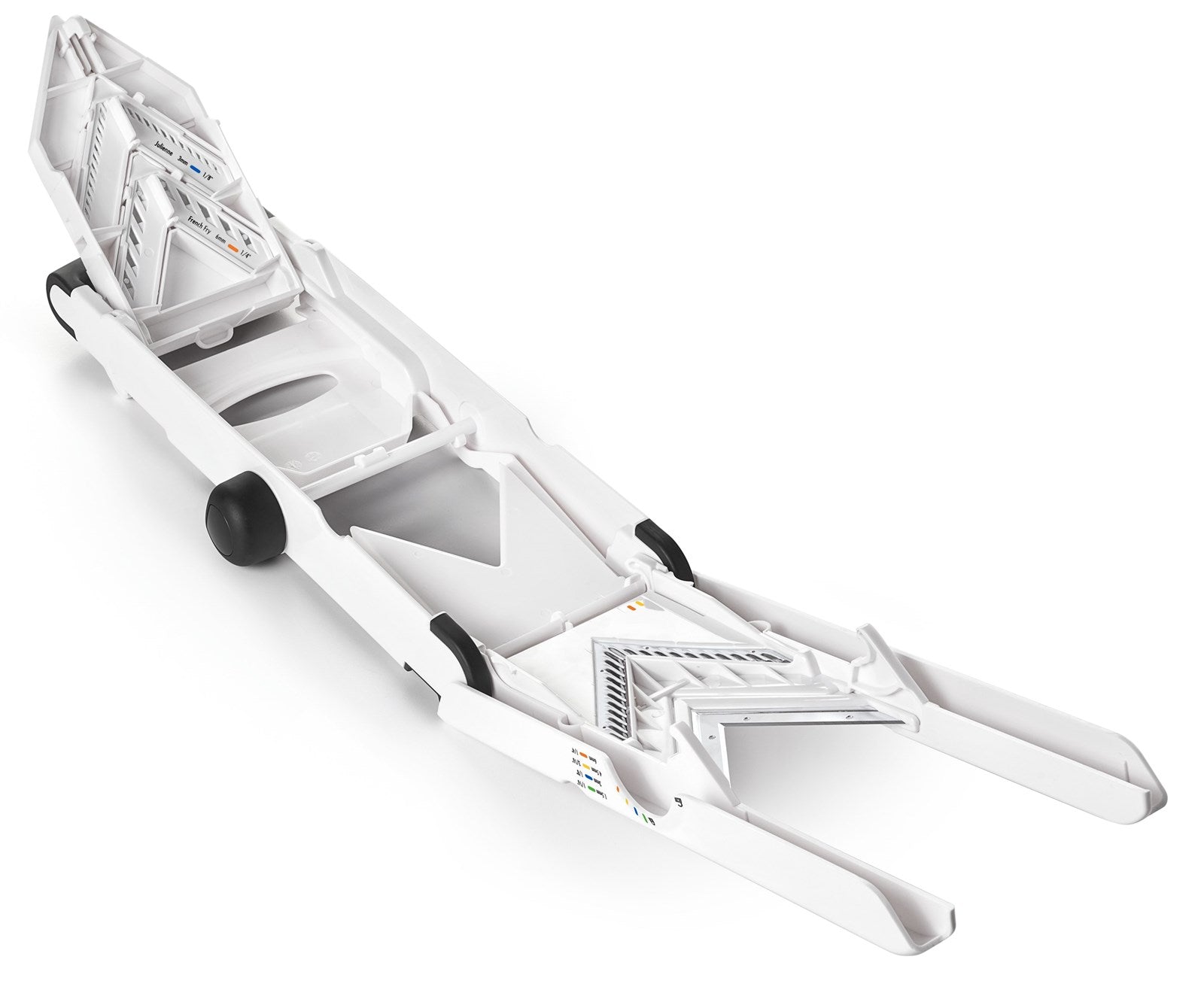 Die OXO V-Blade Mandoline: Innovatives Design für schnelles, präzises Schneiden. Ergonomisch, stabil und leicht zu reinigen – ein Küchenhighlight!