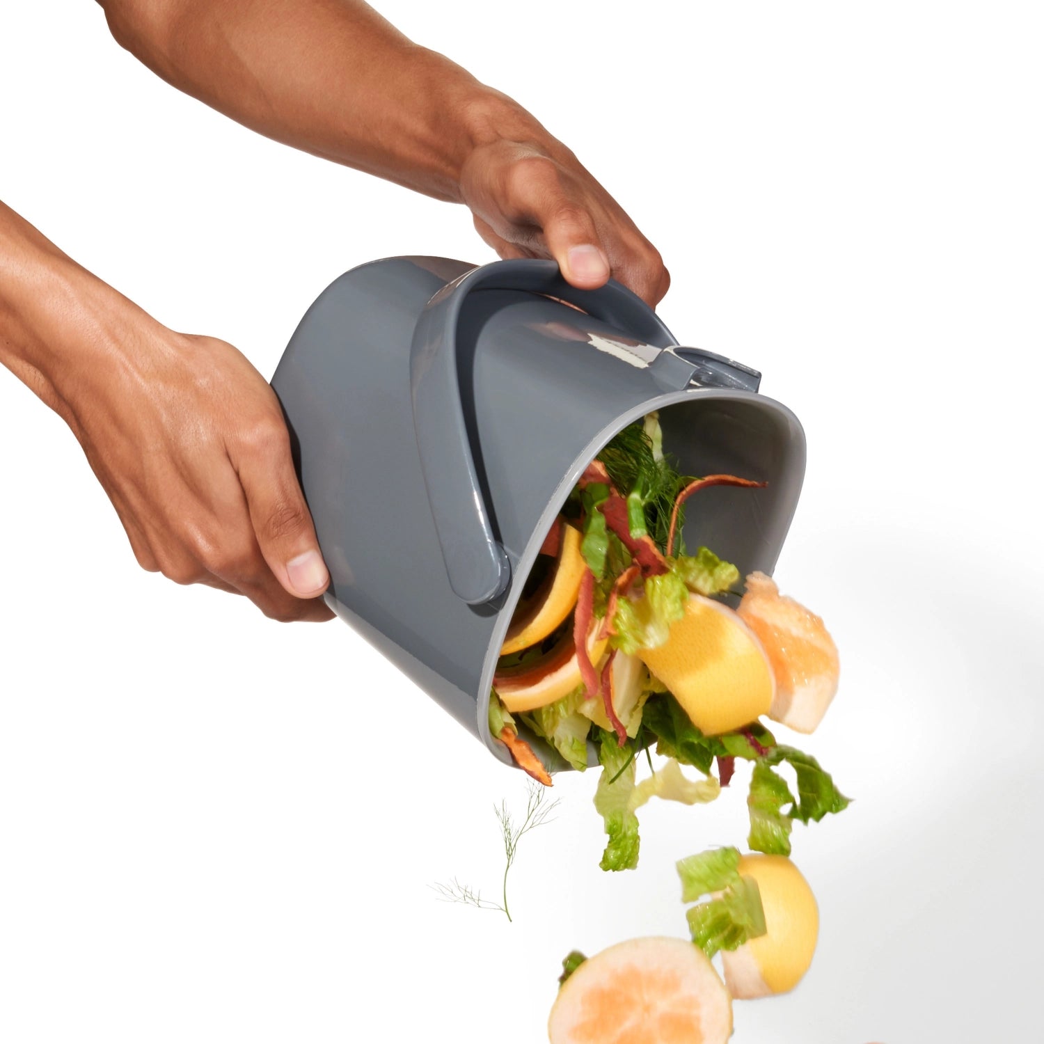 Kompostbehälter schwarz, 2.83L