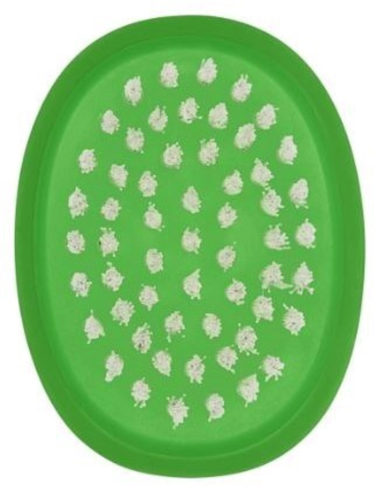 Grüne Gemüsebürste von OXO, ideal zum gründlichen Reinigen von Gemüse. Ergonomisches Design mit rutschfestem Griff für komfortable Handhabung.