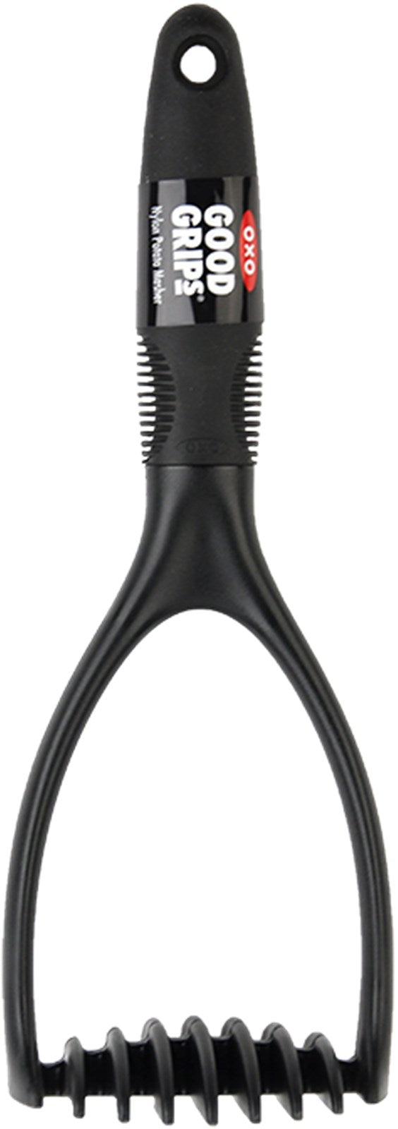 Der OXO Nylon Kartoffelstampfer in elegantem Schwarz vereinfacht das Pürieren von Kartoffeln und Gemüse. Ergonomisch gestaltet und hitzebeständig, ideal für jede Küche.