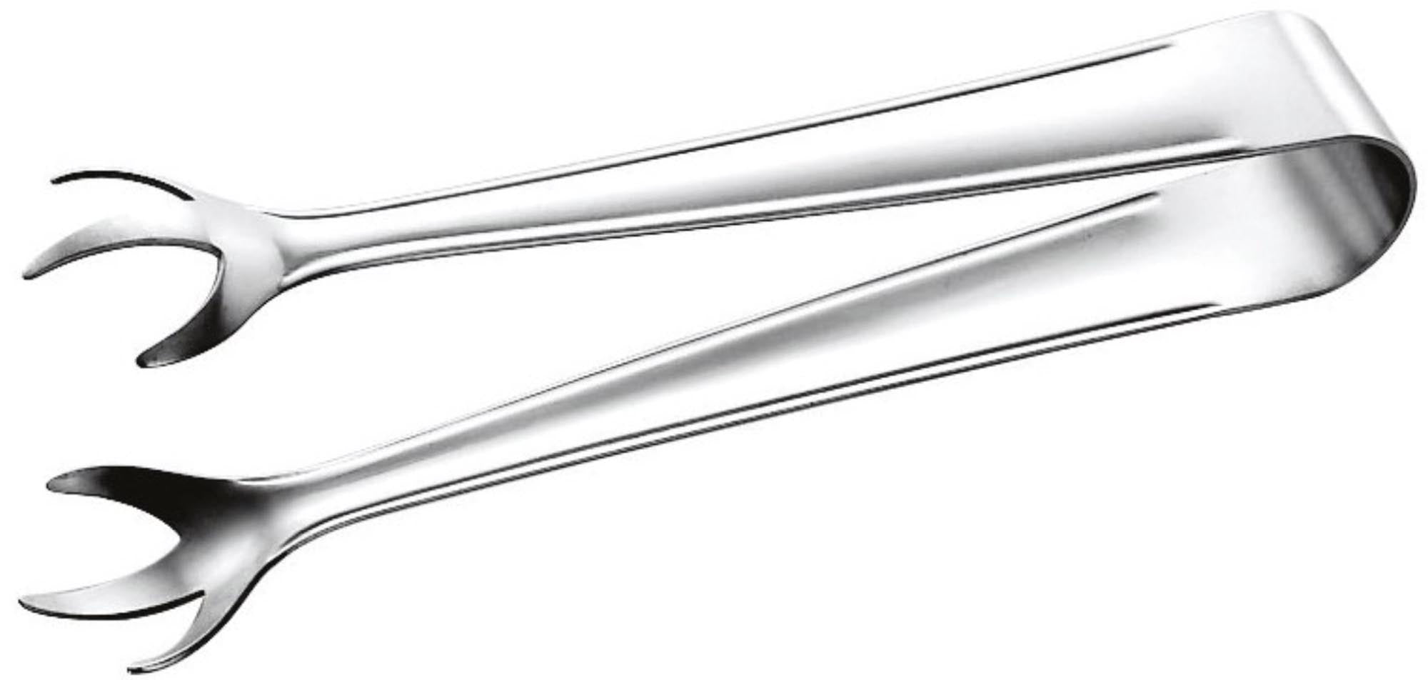 Eiszange 16cm von Piazza: Stilvolles, langlebiges Edelstahl-Tool für Eis, Oliven & mehr. Ergonomisch, spülmaschinenfest, vielseitig.