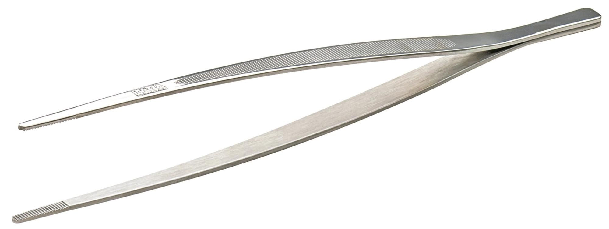 Elegante, langlebige Küchenpinzette aus Edelstahl, 23,5 cm, ideal für präzises Dekorieren und Anrichten in der Backstube.