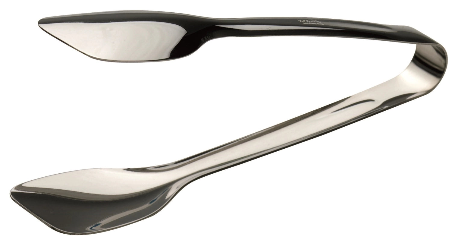 Elegante 18 cm Servierzange von Piazza, ideal für Buffets und festliche Anlässe, aus hochwertigem Edelstahl für eine stilvolle Präsentation.