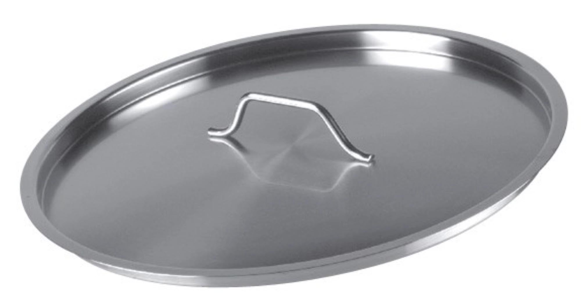 Entdecken Sie den Basic Deckel von Piazza: Hochwertiger Edelstahl, stilvolles Design, optimale Dampf- und Wärmespeicherung für müheloses Kochen.