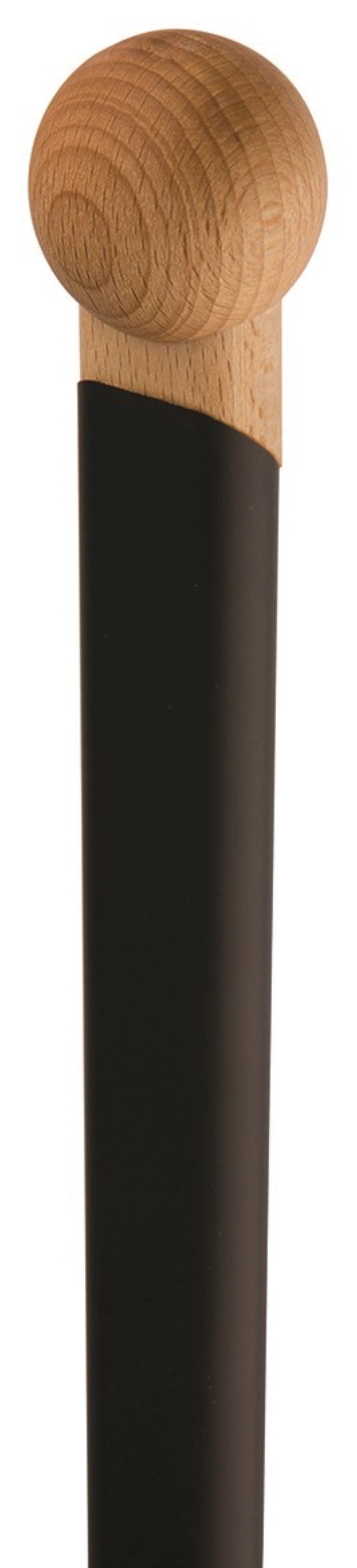 Hochwertiger Pizzaschieber mit ergonomischem schwarzem Griff, 33x33 cm, ideal für das mühelose Bewegen und Servieren von köstlichen Pizzen.