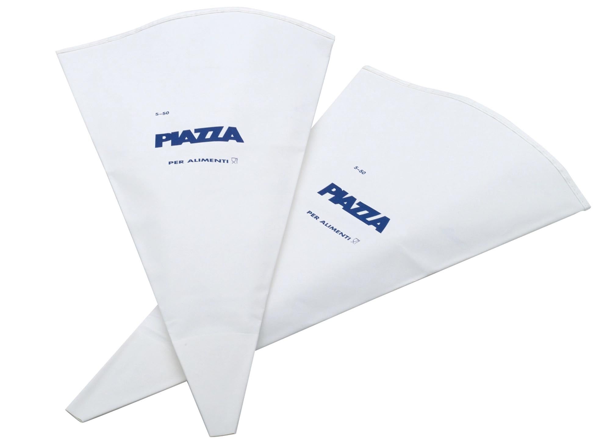 Praktisches 2er Set Spritzbeutel von Piazza, 60 cm, perfekt für das kunstvolle Verzieren von Kuchen und Desserts sowie für vielseitige Backideen.