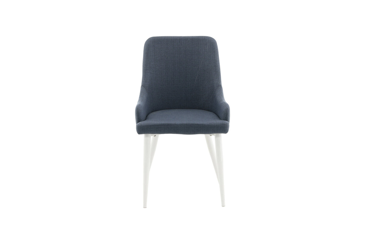 Plaza Stuhl in Blau / Weiss präsentiert im Onlineshop von KAQTU Design AG. Stuhl ist von Venture Home