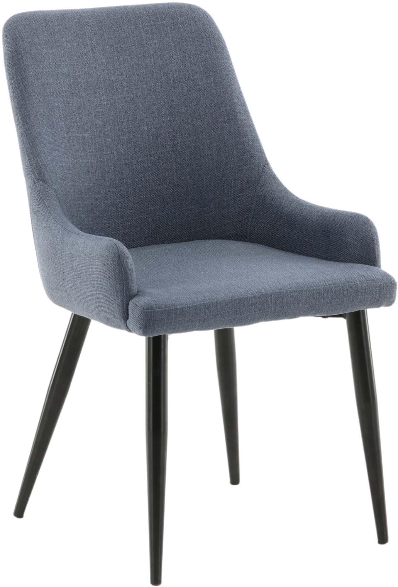 Entdecken Sie den Plaza Stuhl von Venture Home: Elegantes Design mit robustem Metallrahmen und weicher, grauer Polsterung für höchsten Sitzkomfort.