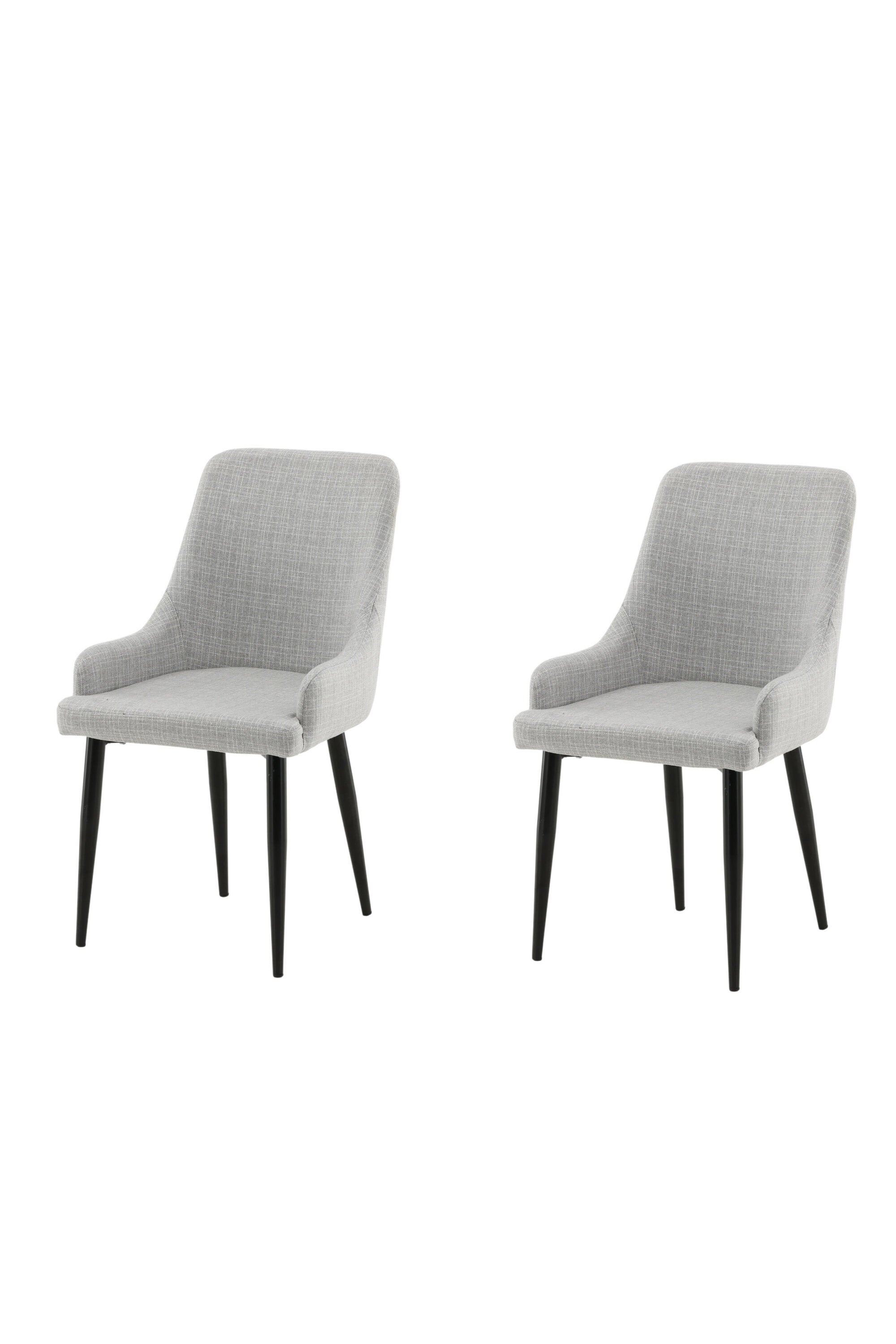 Plaza Stuhl in Hellgrau / Schwarz präsentiert im Onlineshop von KAQTU Design AG. Stuhl ist von Venture Home