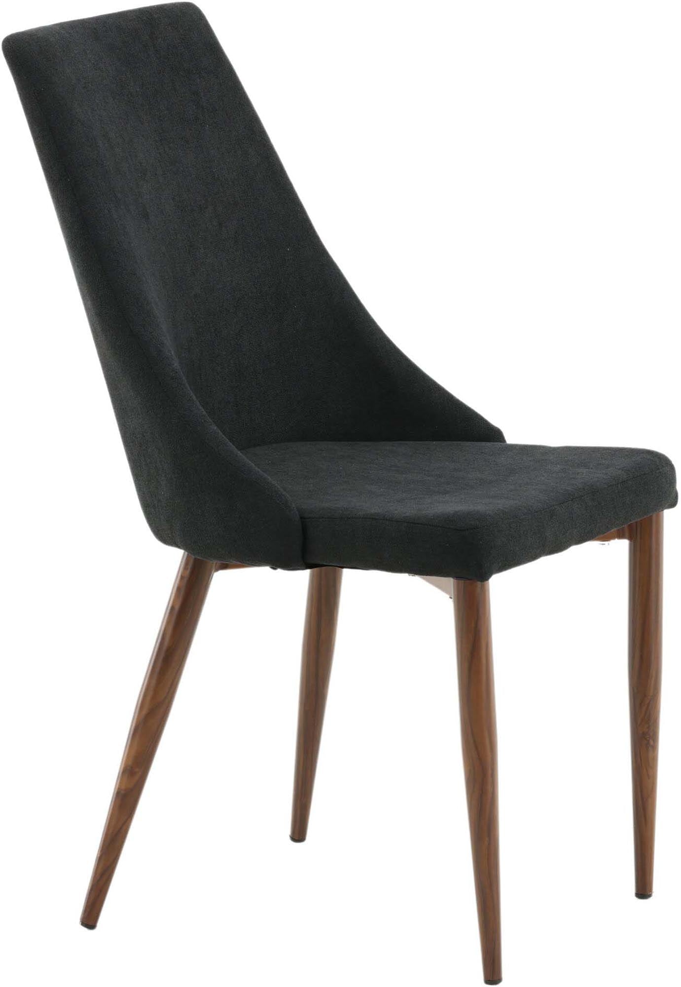 Eleganter Leone Stuhl von Venture Home, mit weichem Manchester-Stoff in Beige, vereint Komfort und modernes Design für Ihr Esszimmer.