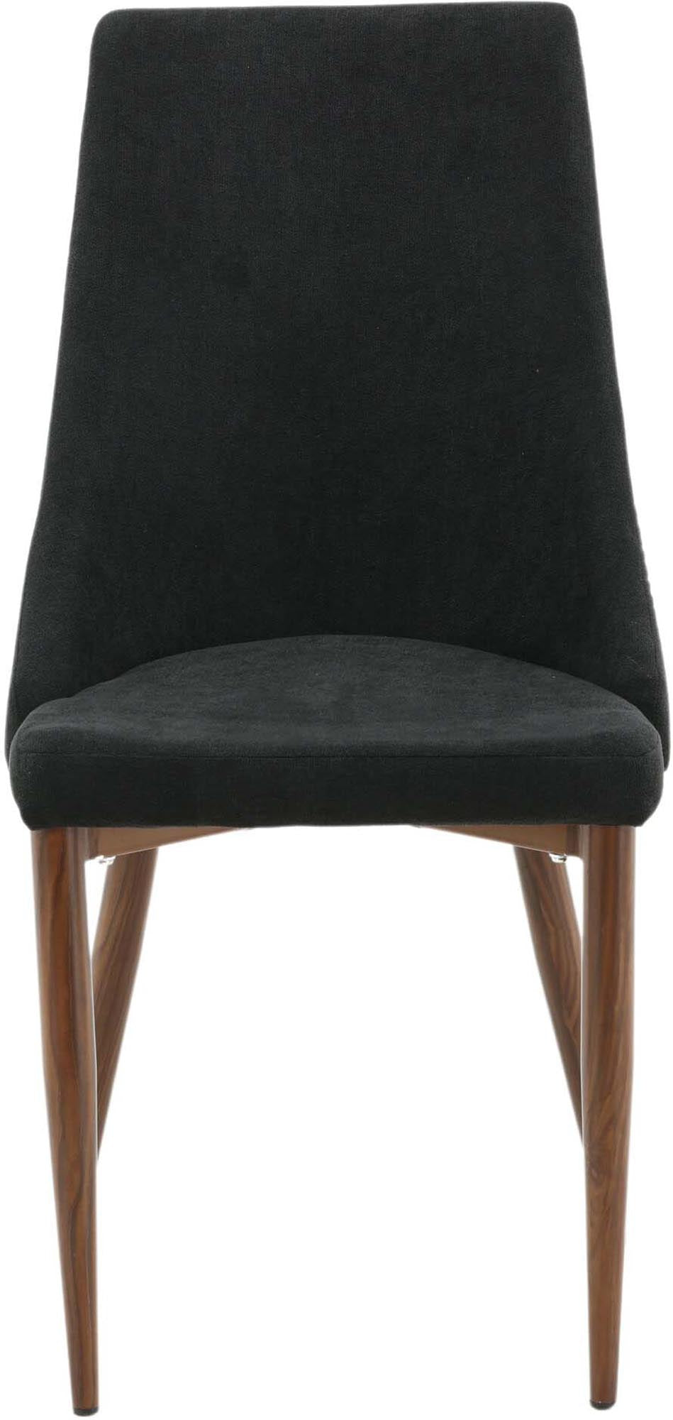 Eleganter Leone Stuhl von Venture Home, ausgestattet mit weichem Manchester-Stoff in Cremeweiss, vereint Komfort und modernes Design für Ihr Esszimmer.