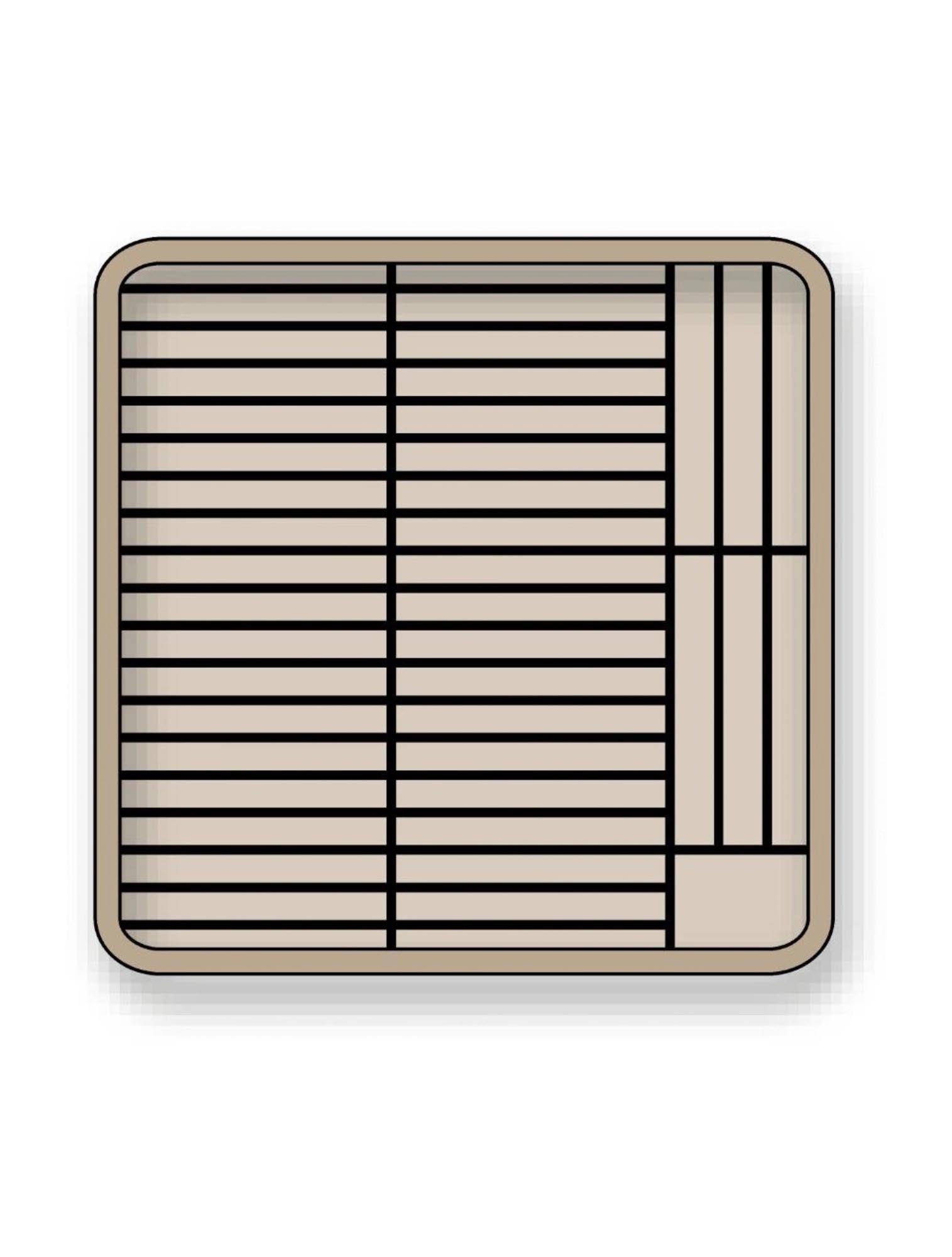 Platzsparender Tellerkorb von Vollrath für 44 Teller (D15-18cm, H2.5cm). Robustes Polypropylen, ideal für Gastronomie und Haushalt.