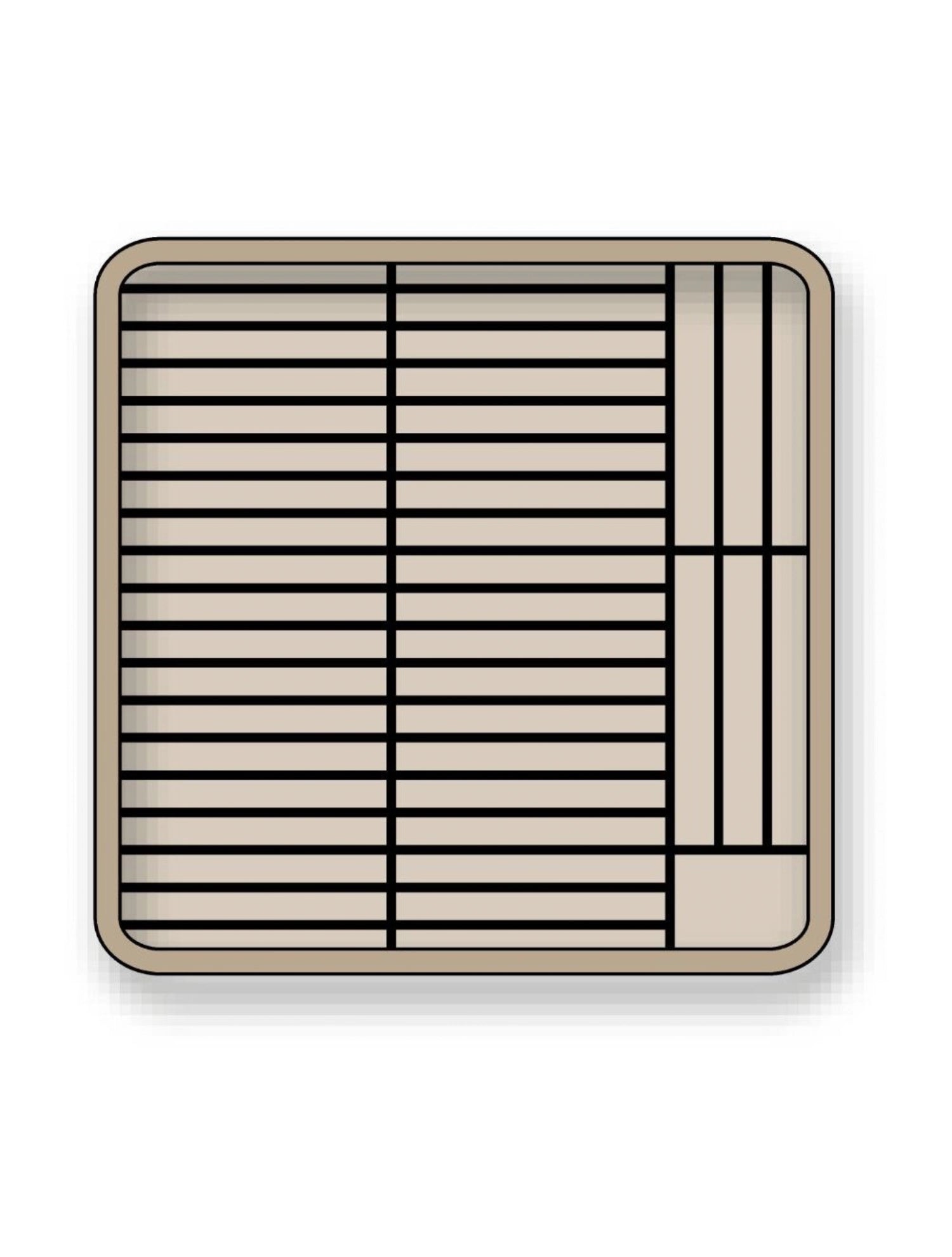 Open plate basket D15 to 18cm H max 2.5cm for 44 plates