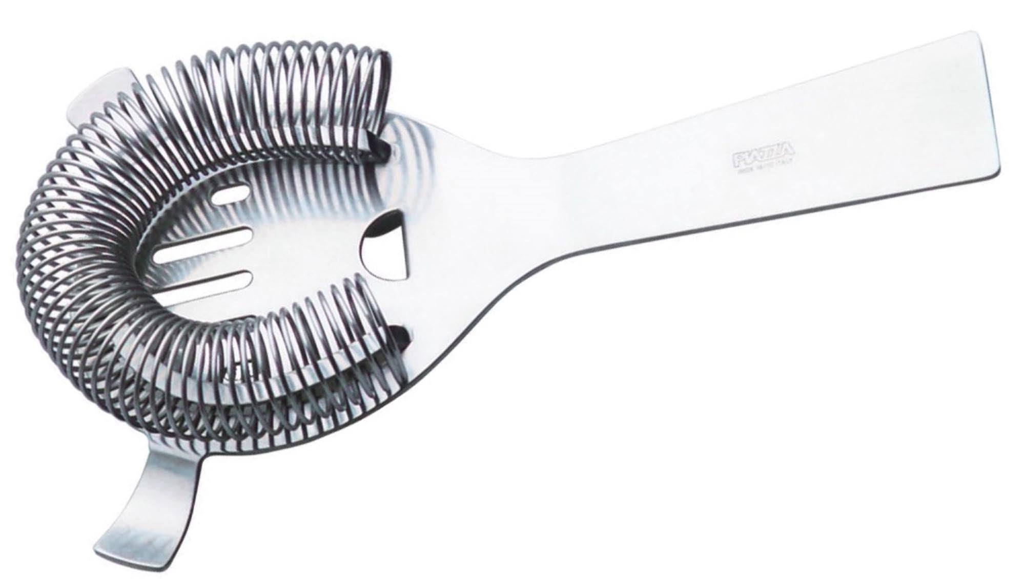 Entdecken Sie das elegante Cocktailsieb von Piazza aus robustem Edelstahl. Ideal für präzises Mixen und mühelose Reinigung – ein Must-Have für Barkeeper!
