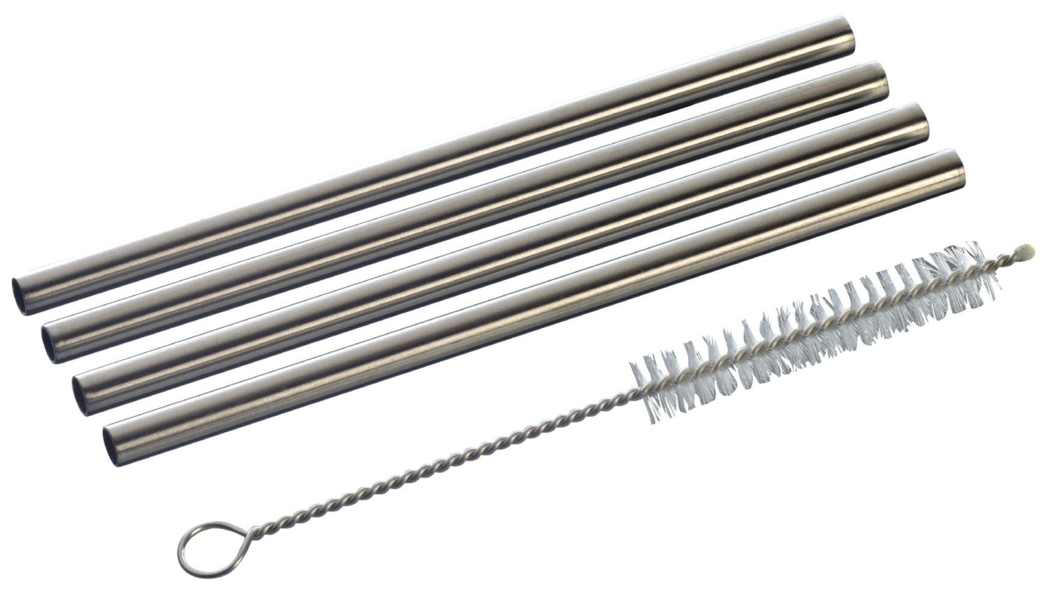 Hochwertiges 4er Set Trinkhalme von Piazza, ideal für Getränke und Cocktails, umweltfreundlich und wiederverwendbar, perfekt für jede Feier.