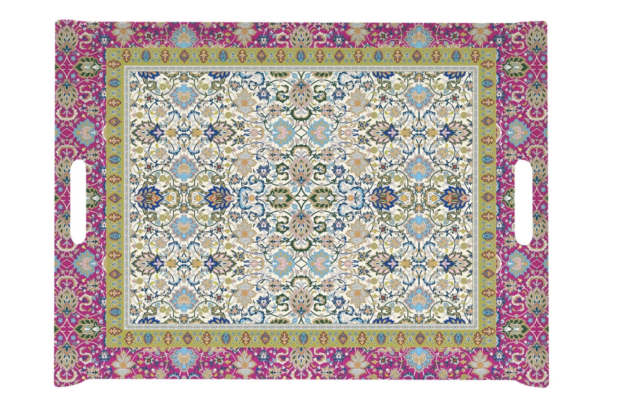 Elegantes "Kashmir" Tablett von Easy Life, 52x37cm, aus robustem Melamin, inspiriert von indischer Kultur, spülmaschinenfest.