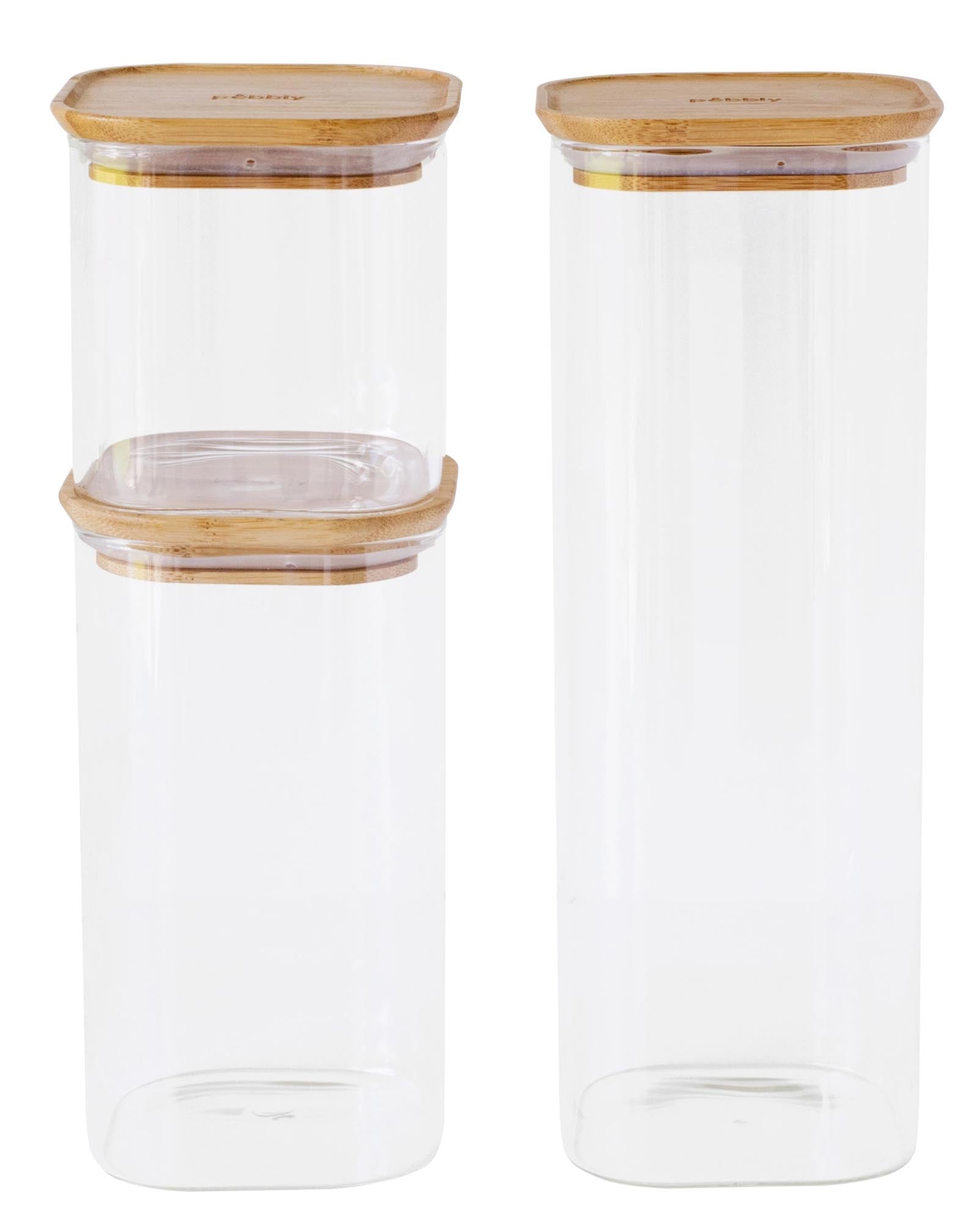 Pebbly Vorratsgläser Set: Nachhaltige Eleganz für Ihre Küche.