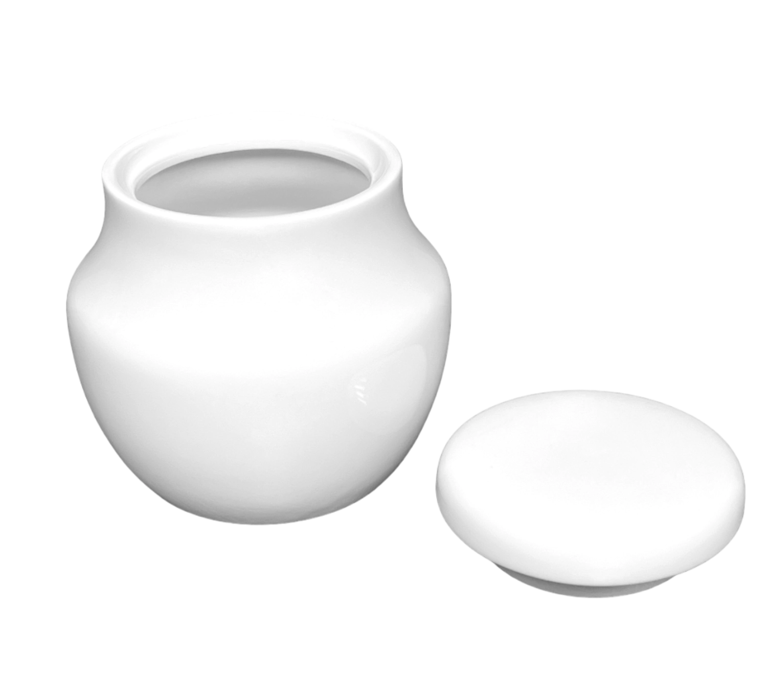 Elegante Zuckerdose Uni 09 von Royal Porcelain, 0.2lt, in klassischem Weiß. Ideal für die stilvolle Präsentation von Zucker auf jedem Tisch.