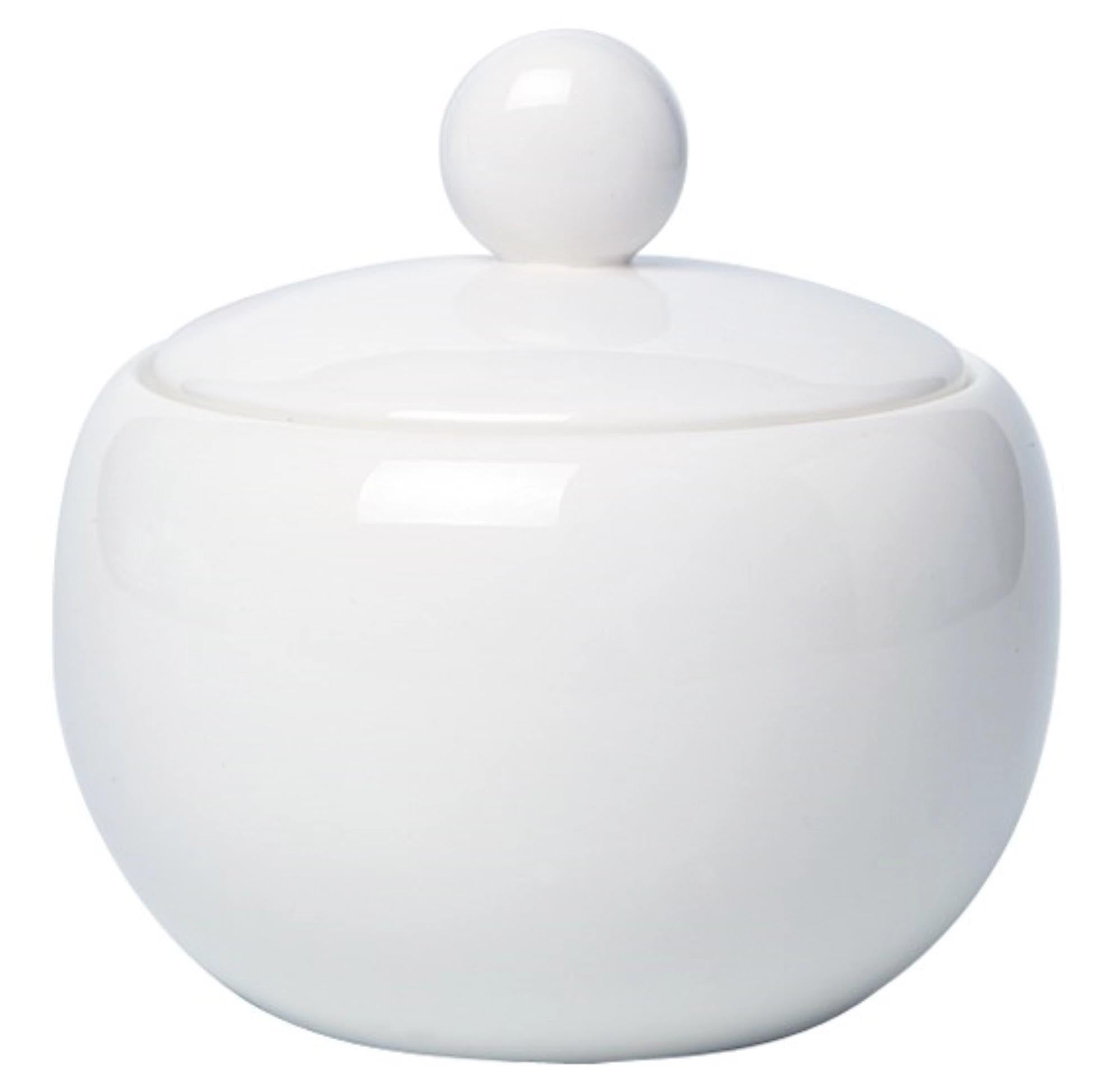 Verona BC Zuckerdose mit Deckel 0.31lt in Weiss präsentiert im Onlineshop von KAQTU Design AG. Aufbewahrungsdose ist von Royal Porcelain
