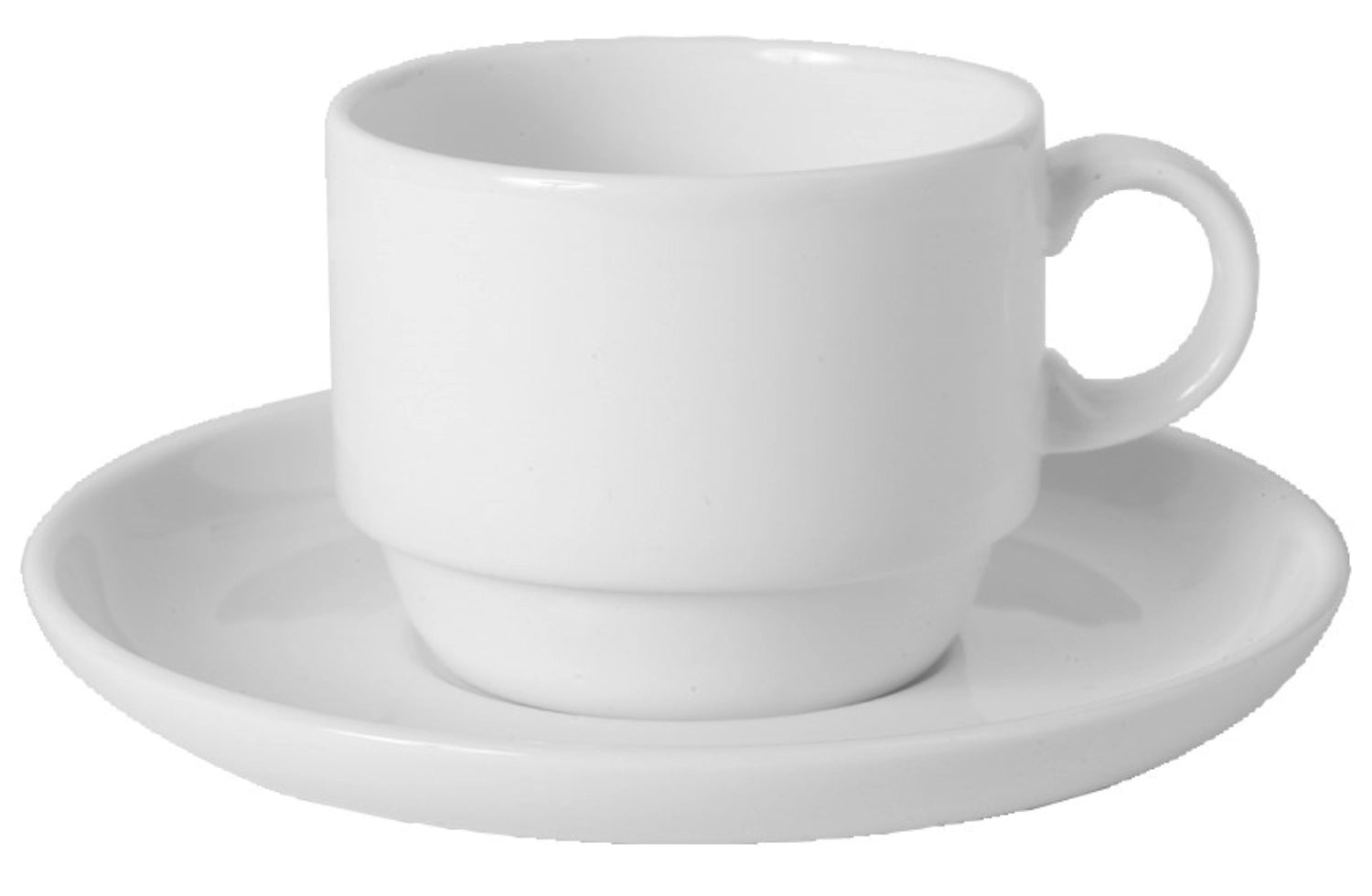 Advantage Mokka Untertasse 12.4cm in Weiss präsentiert im Onlineshop von KAQTU Design AG. Tasse ist von Royal Porcelain
