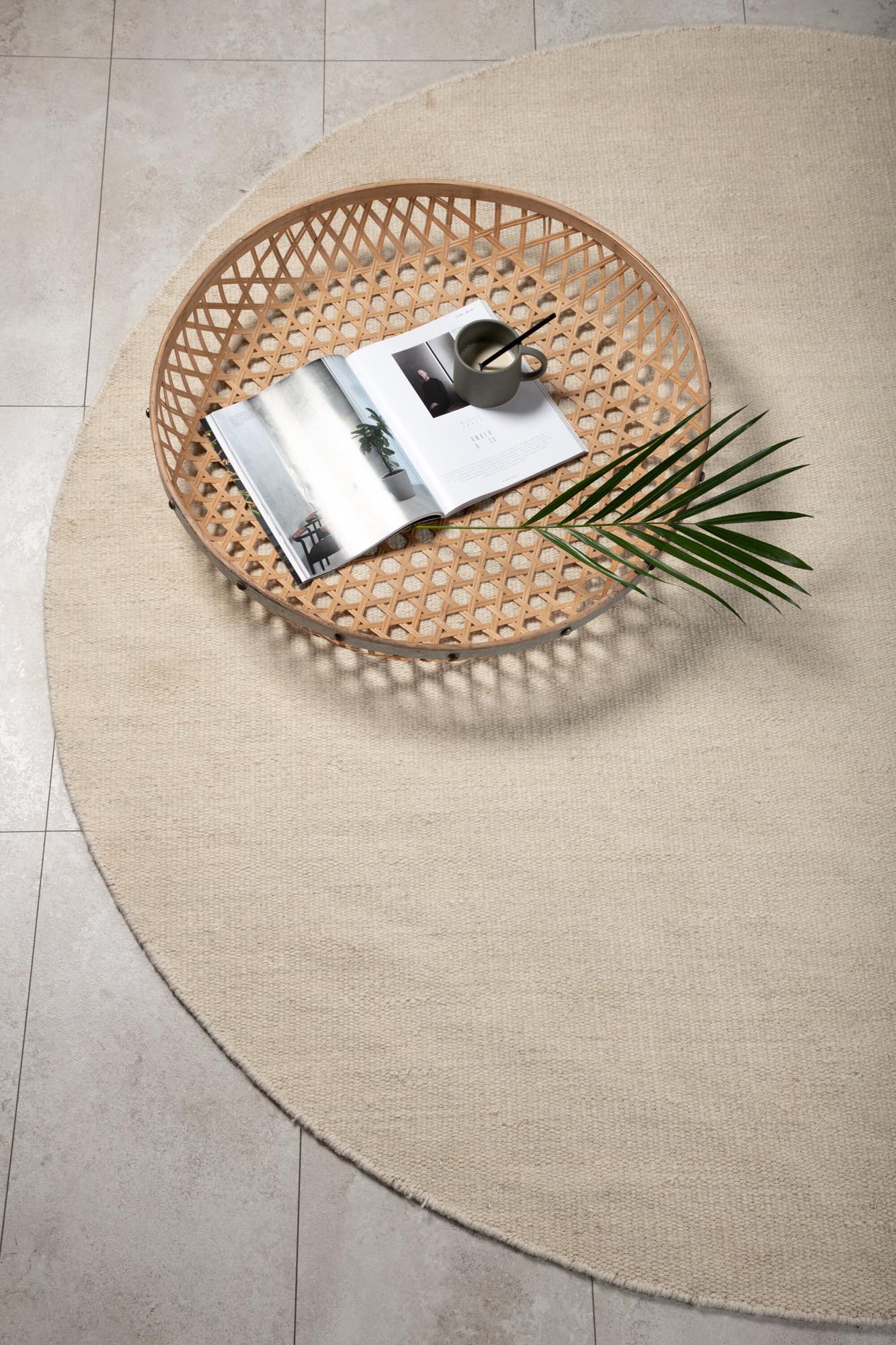 Jaipur Teppich in Beige präsentiert im Onlineshop von KAQTU Design AG. Teppich ist von Venture Home